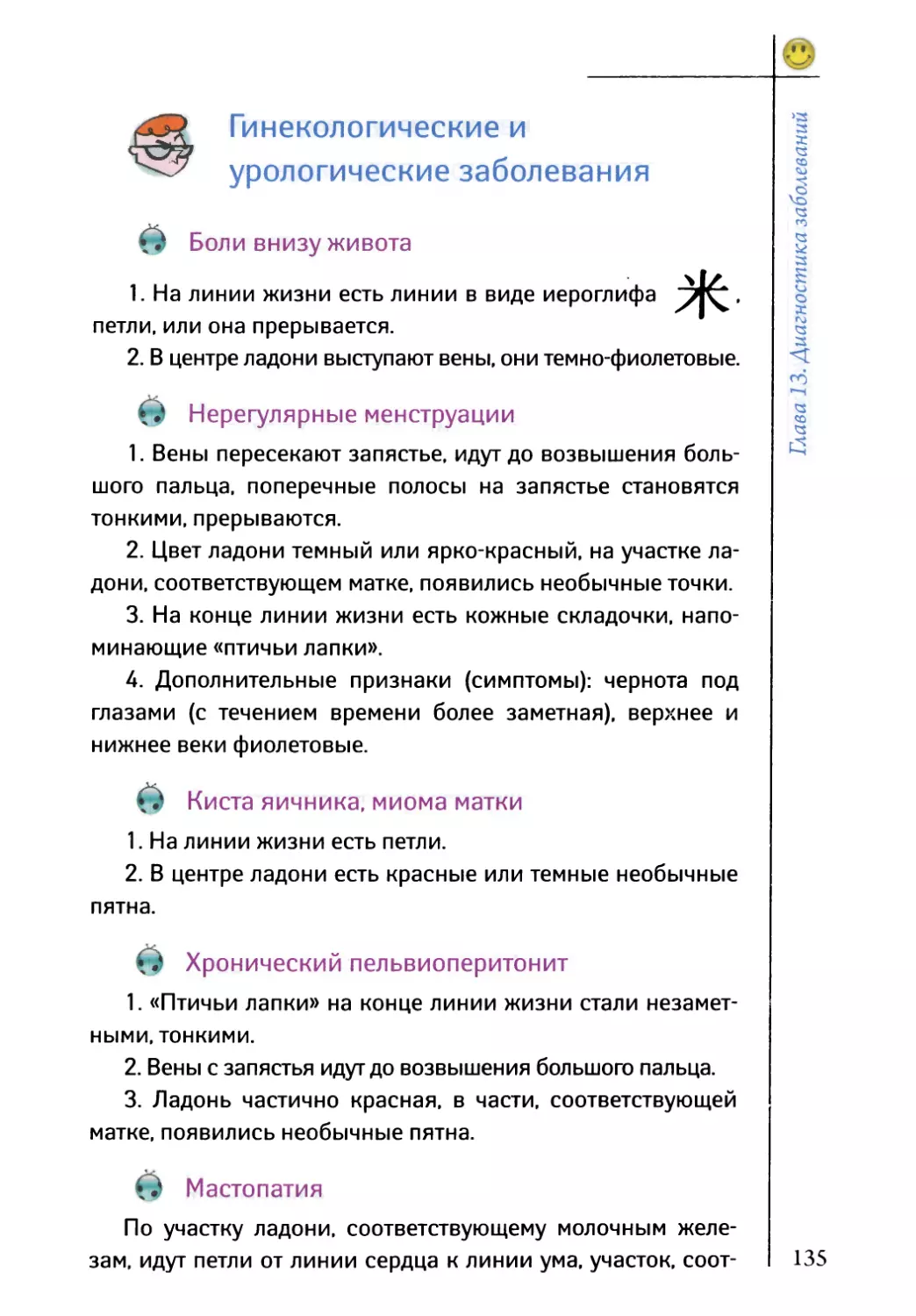 Гинекологические и урологические заболевания
Нерегулярные менструации
Киста яичника, миома матки
Хронический пельвиоперитонит
Мастопатия