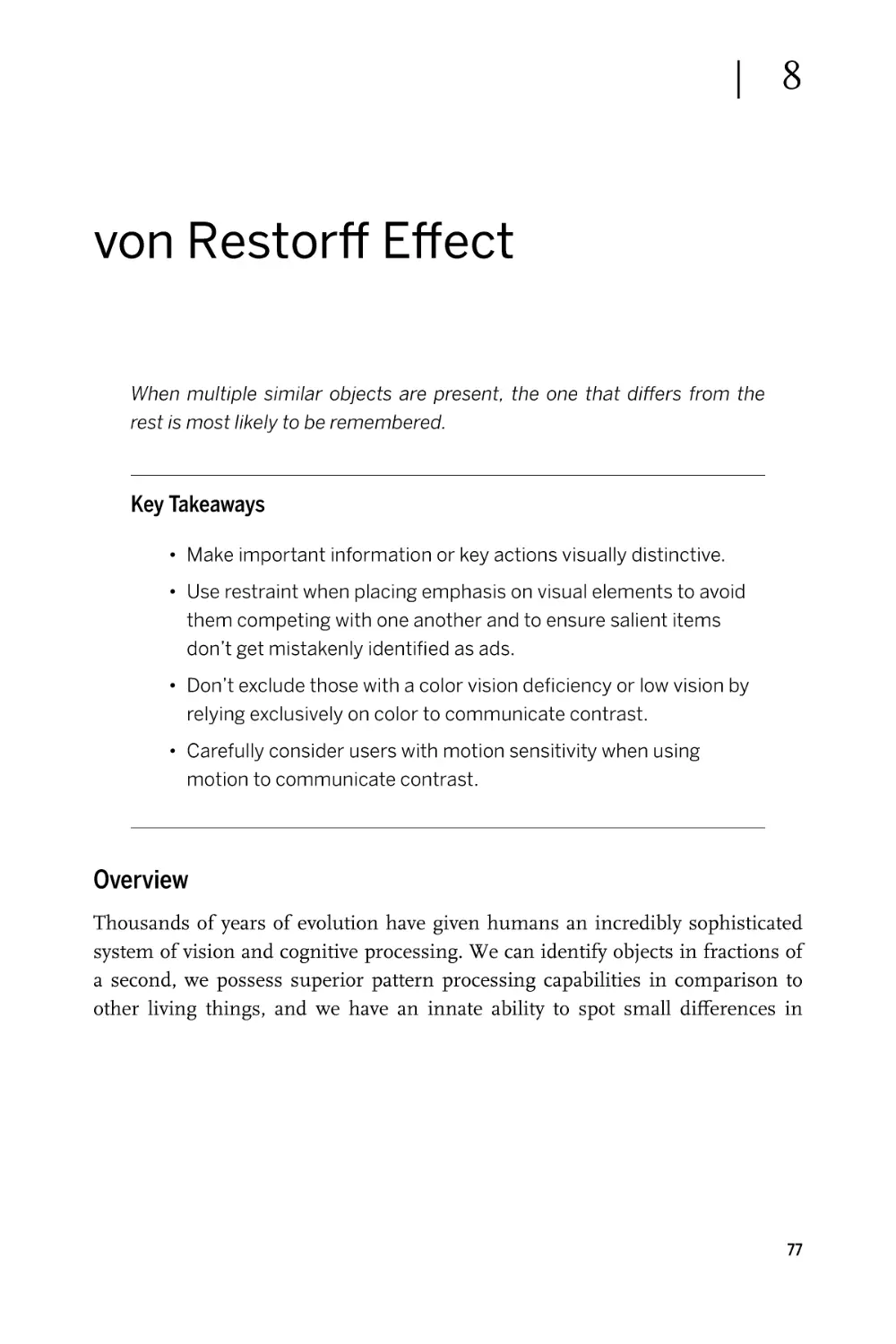 Chapter 8. von Restorff Effect
Overview