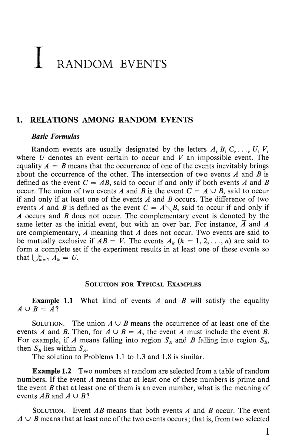 4 Conditional Probability. The Multiplication Theorem for Probabilities 12