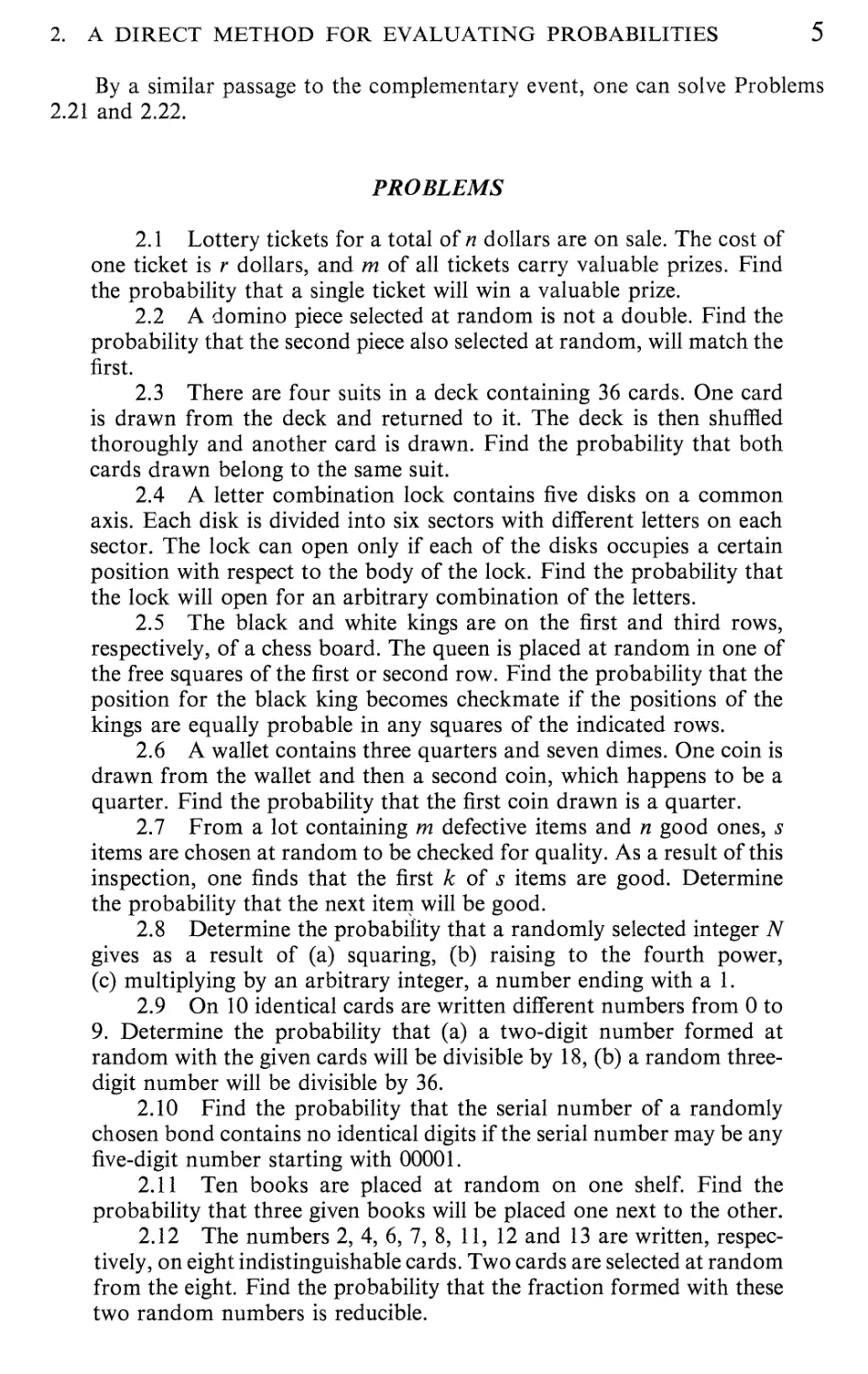 5 The Addition Theorem for Probabilities 16