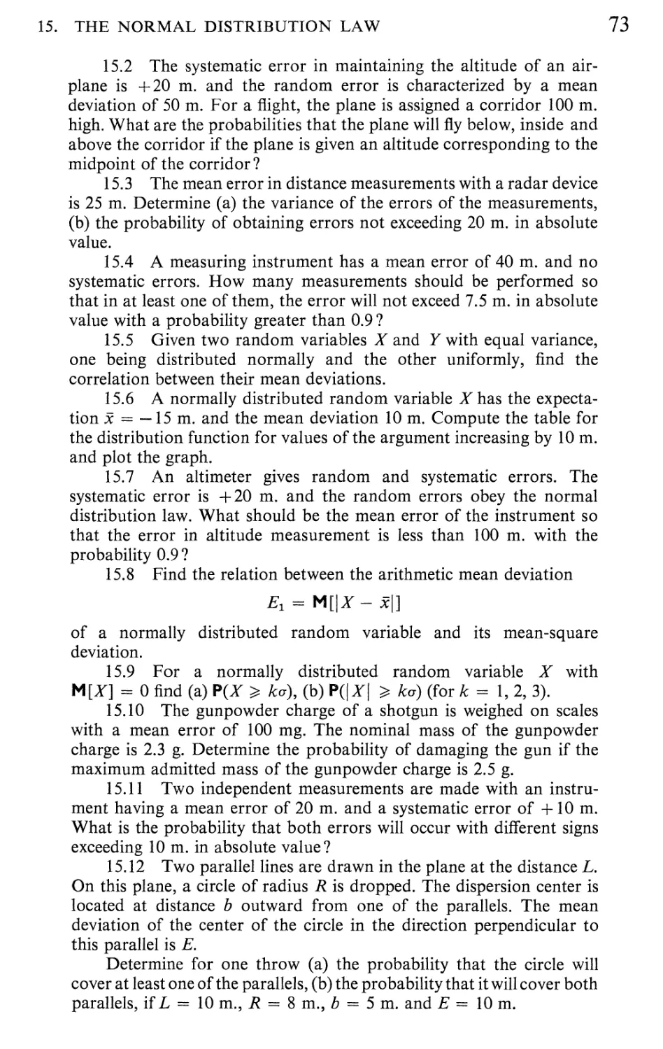 III Systems of Random Variables 84