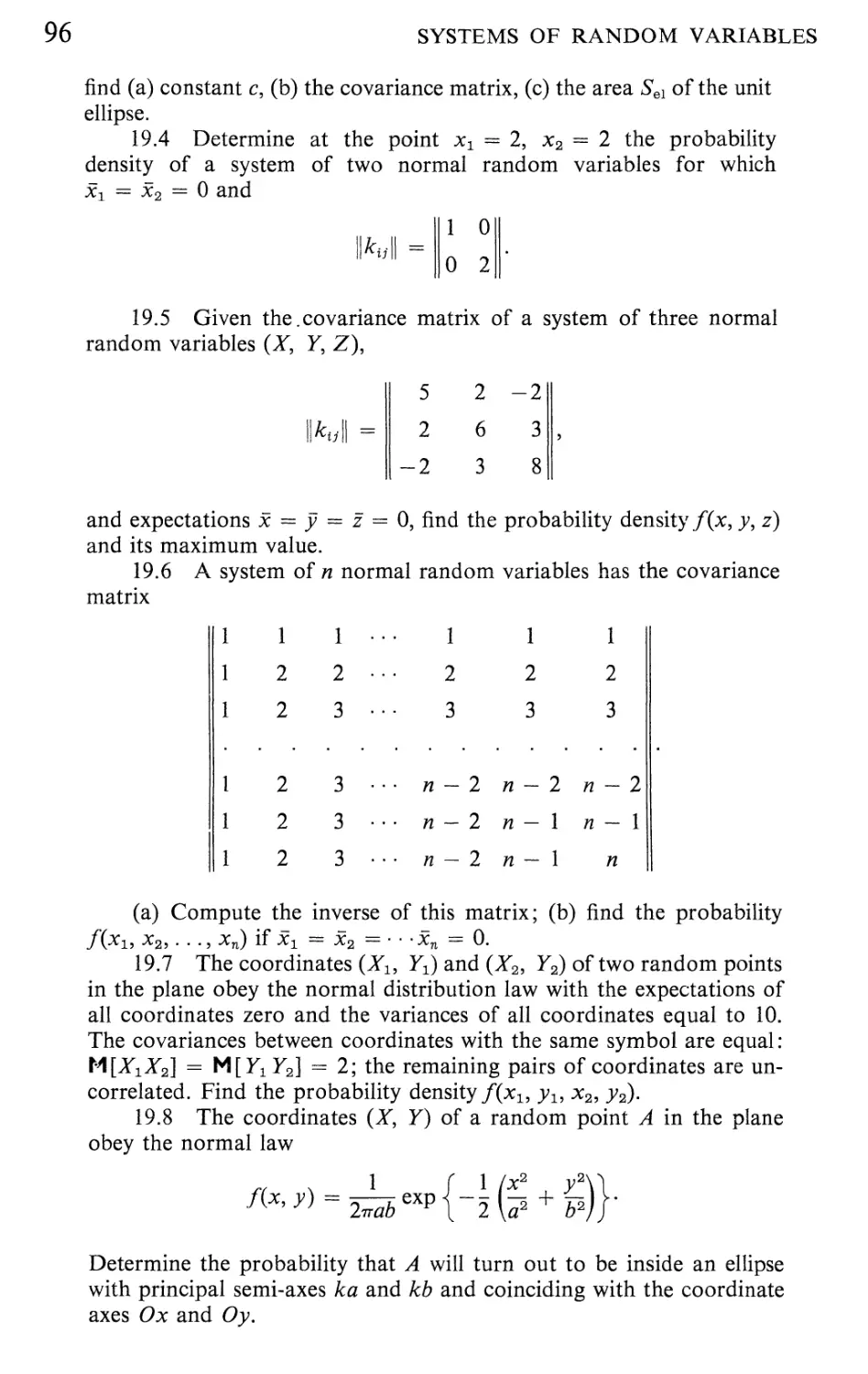 IV Numerical Characteristics and Distribution Laws of Functions of Random Variables 107