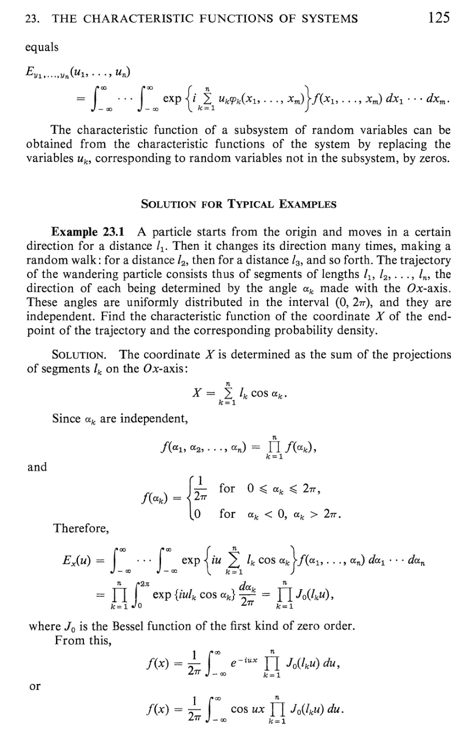 25 The Linearization of Functions of Random Variables 136