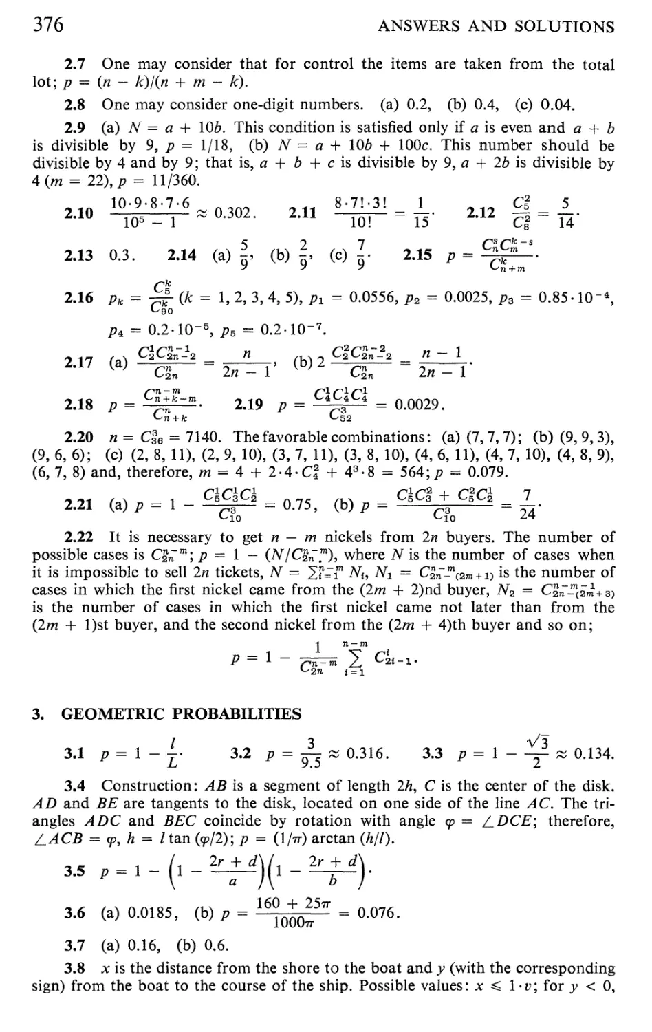 9 The Multinomial Distribution. Recursion Formulas. Generating Functions 387