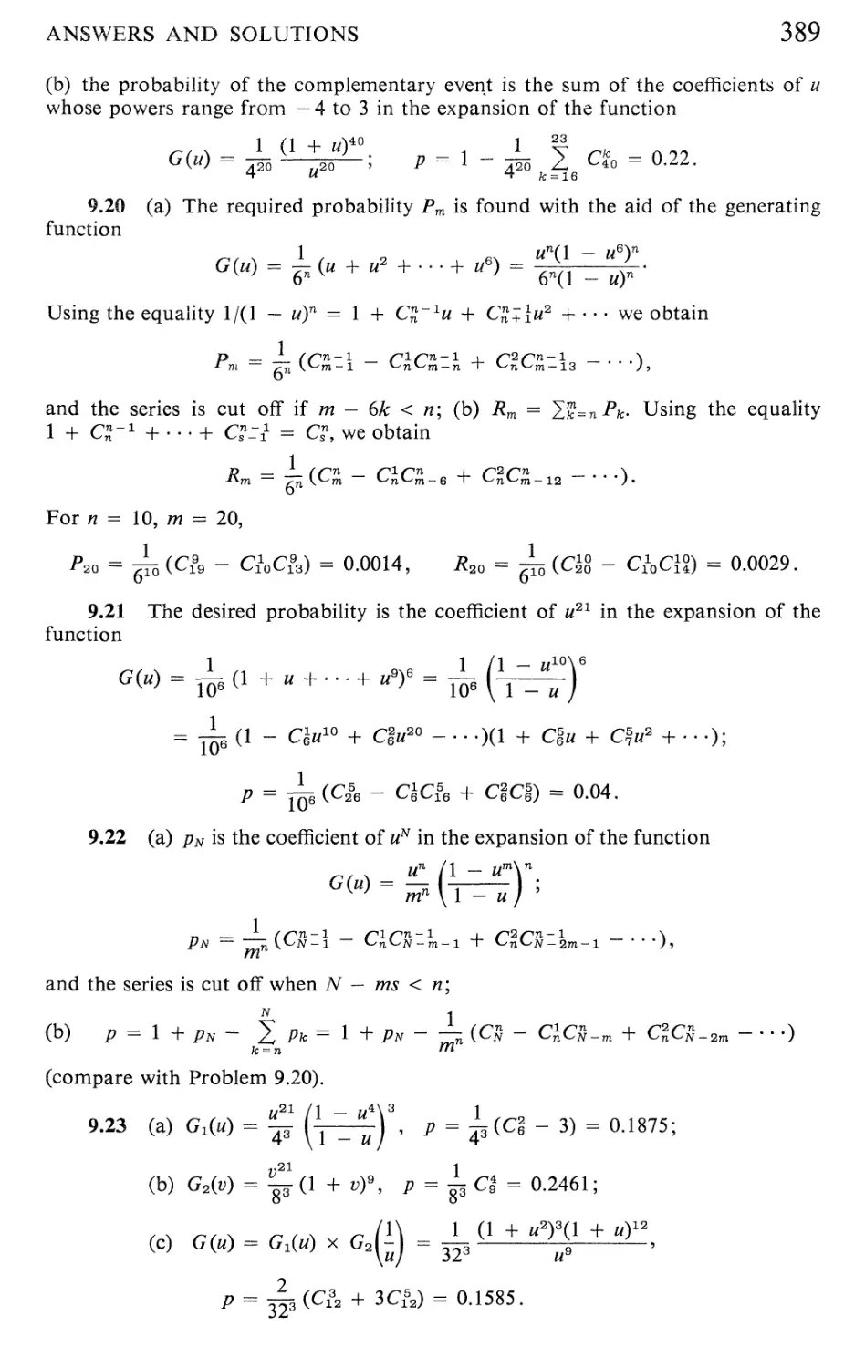 III Systems of Random Variables 400