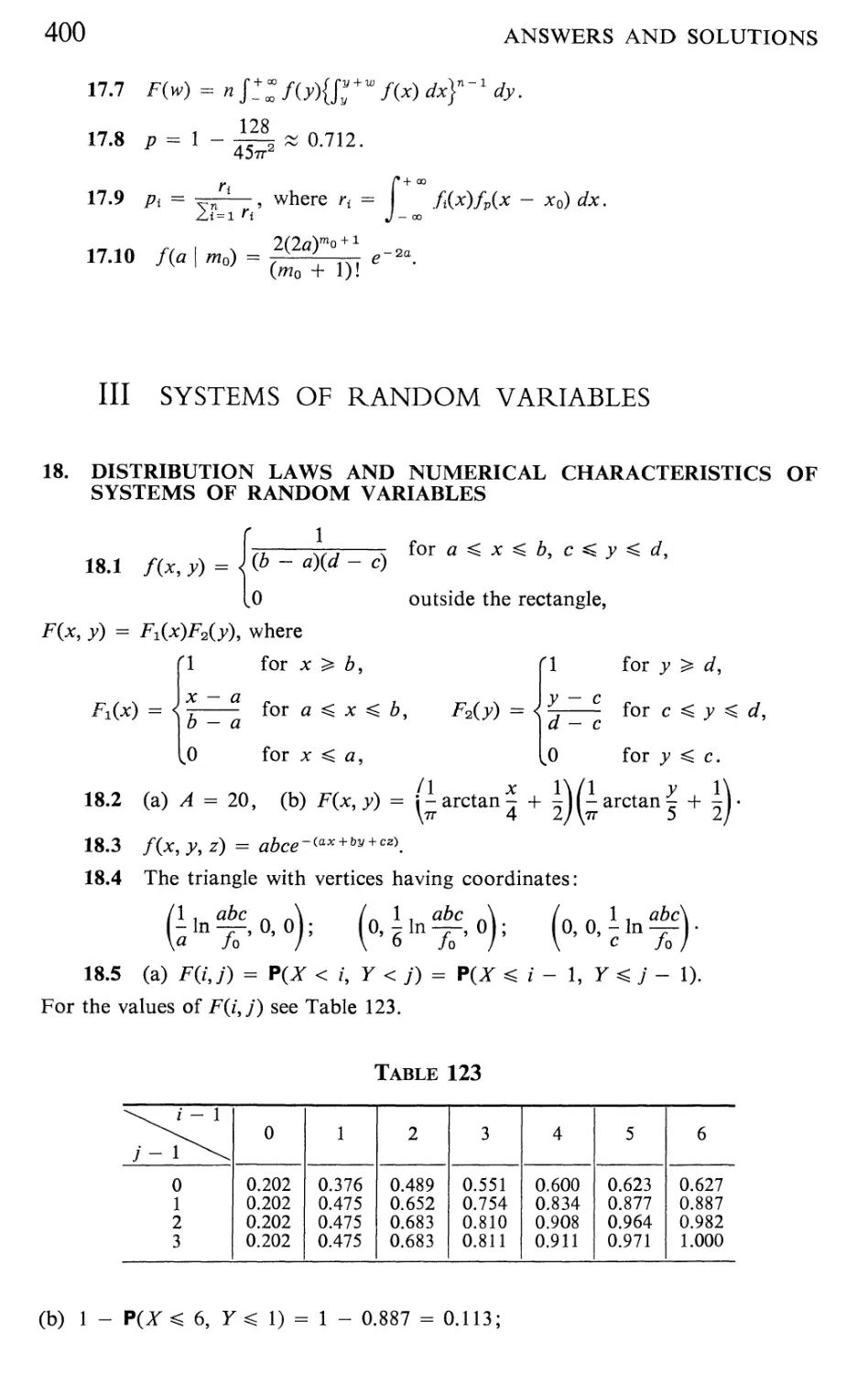 23 The Characteristic Functions of Systems and Functions of Random Variables 411