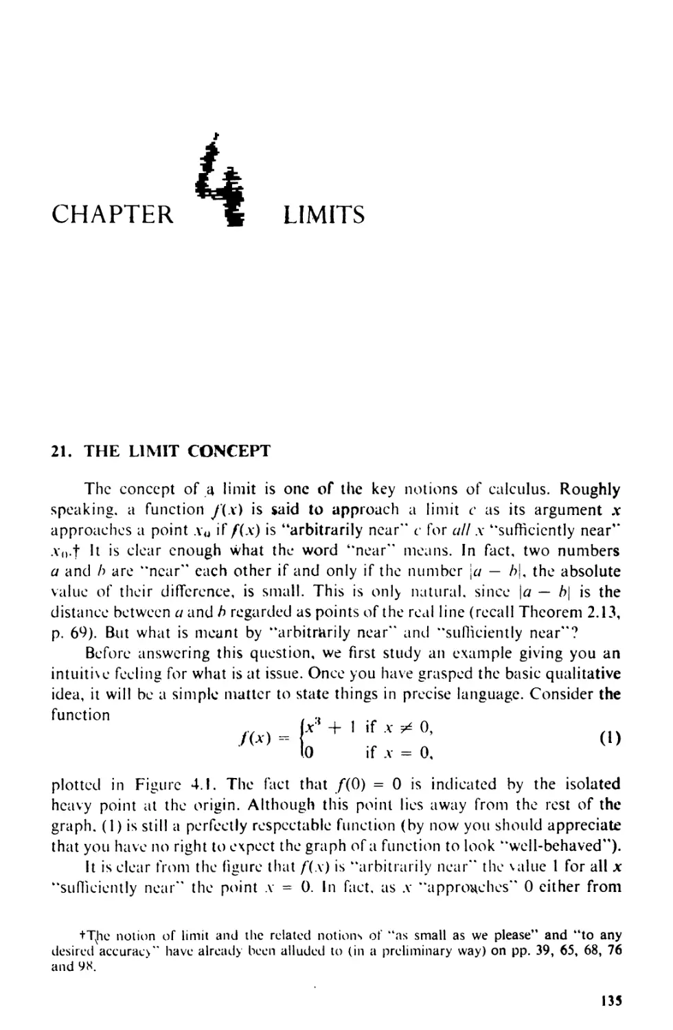 CHAPTER 4 LIMITS
