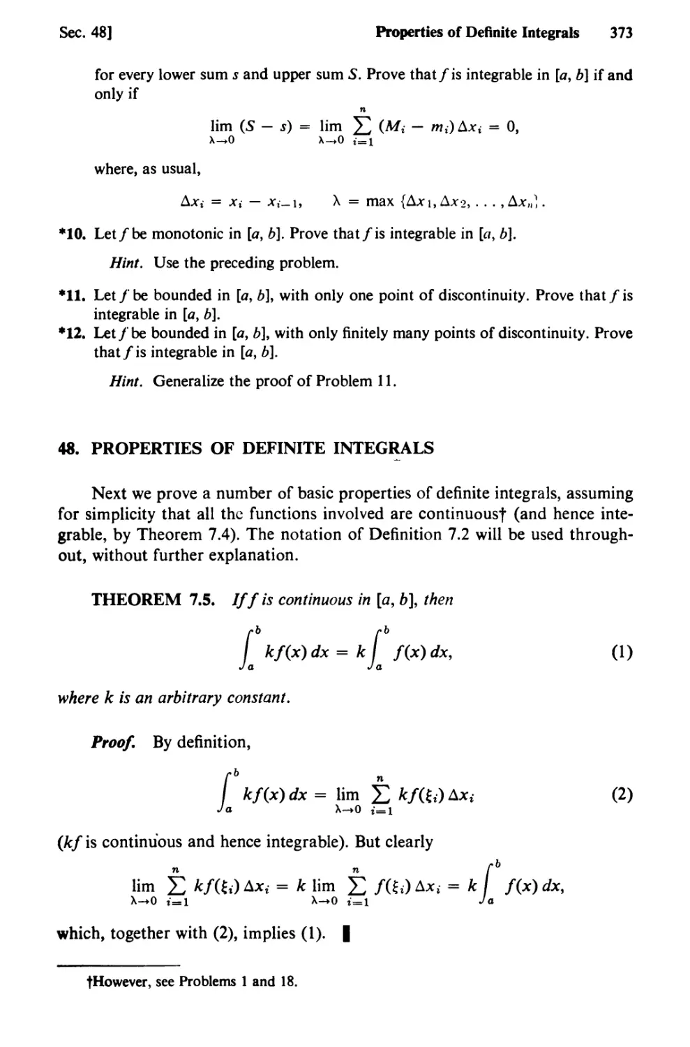 48. Properties of Definite Integrals