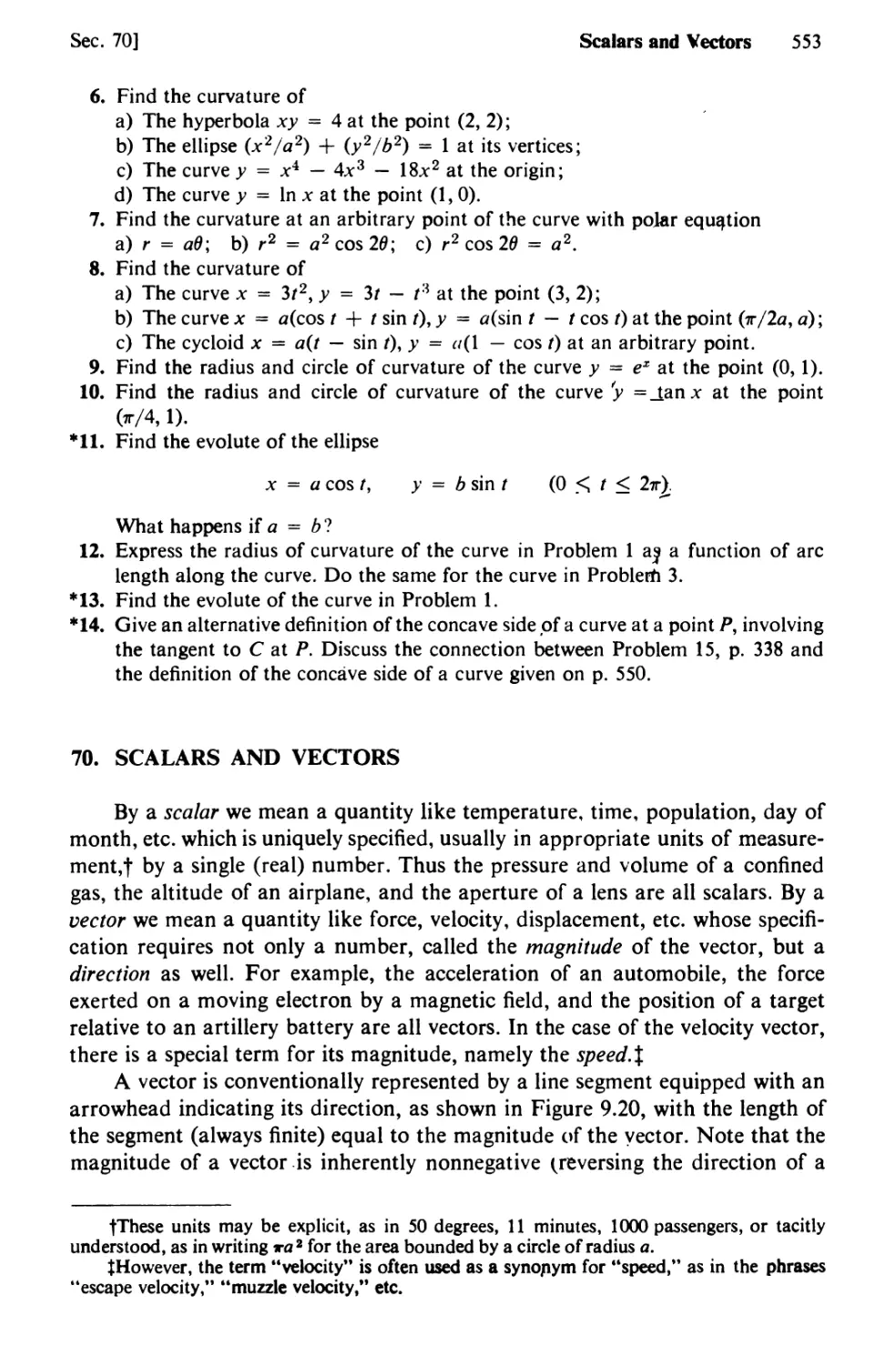 70. Scalars and Vectors