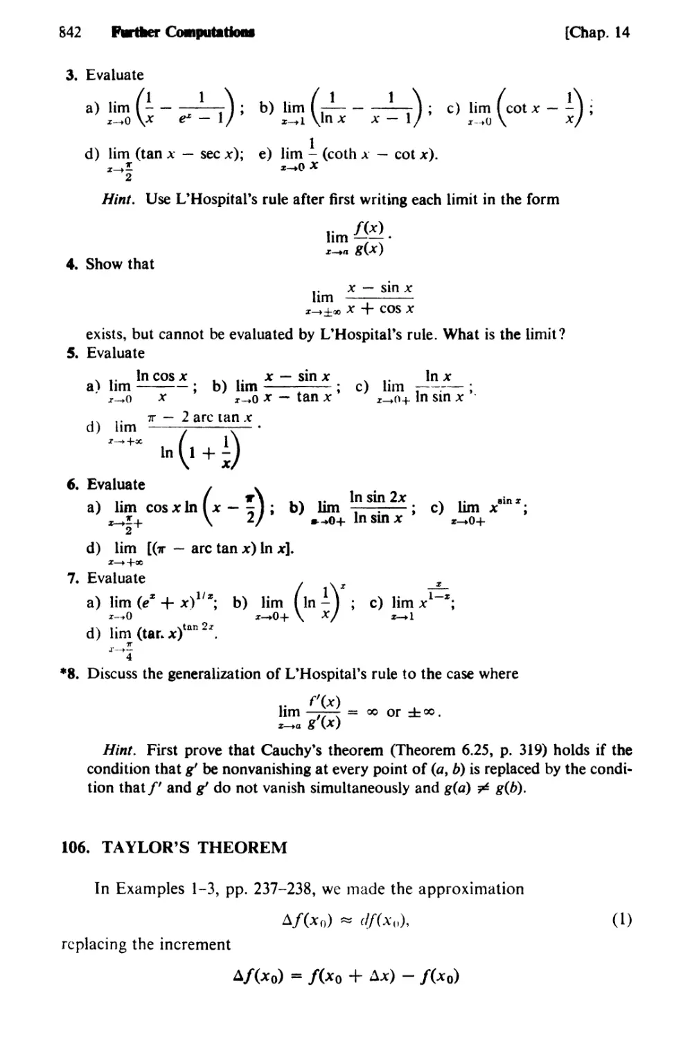 106. Taylor's Theorem