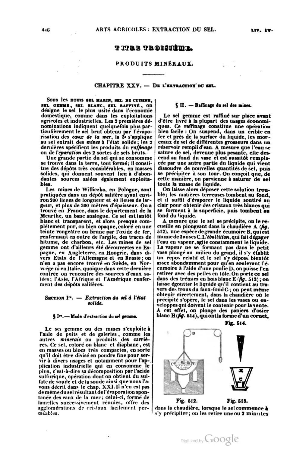 De l'extraction du sel