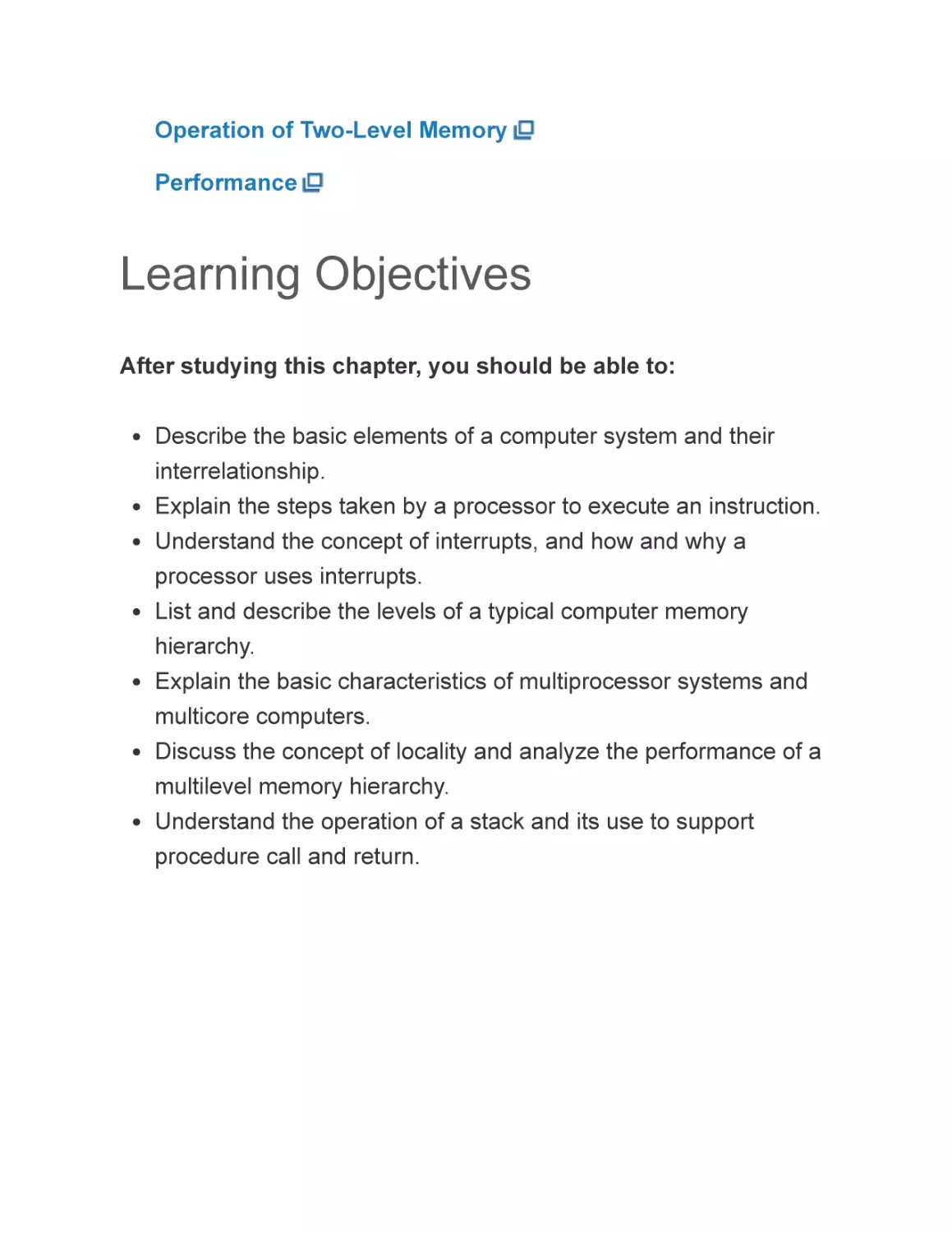 Learning Objectives