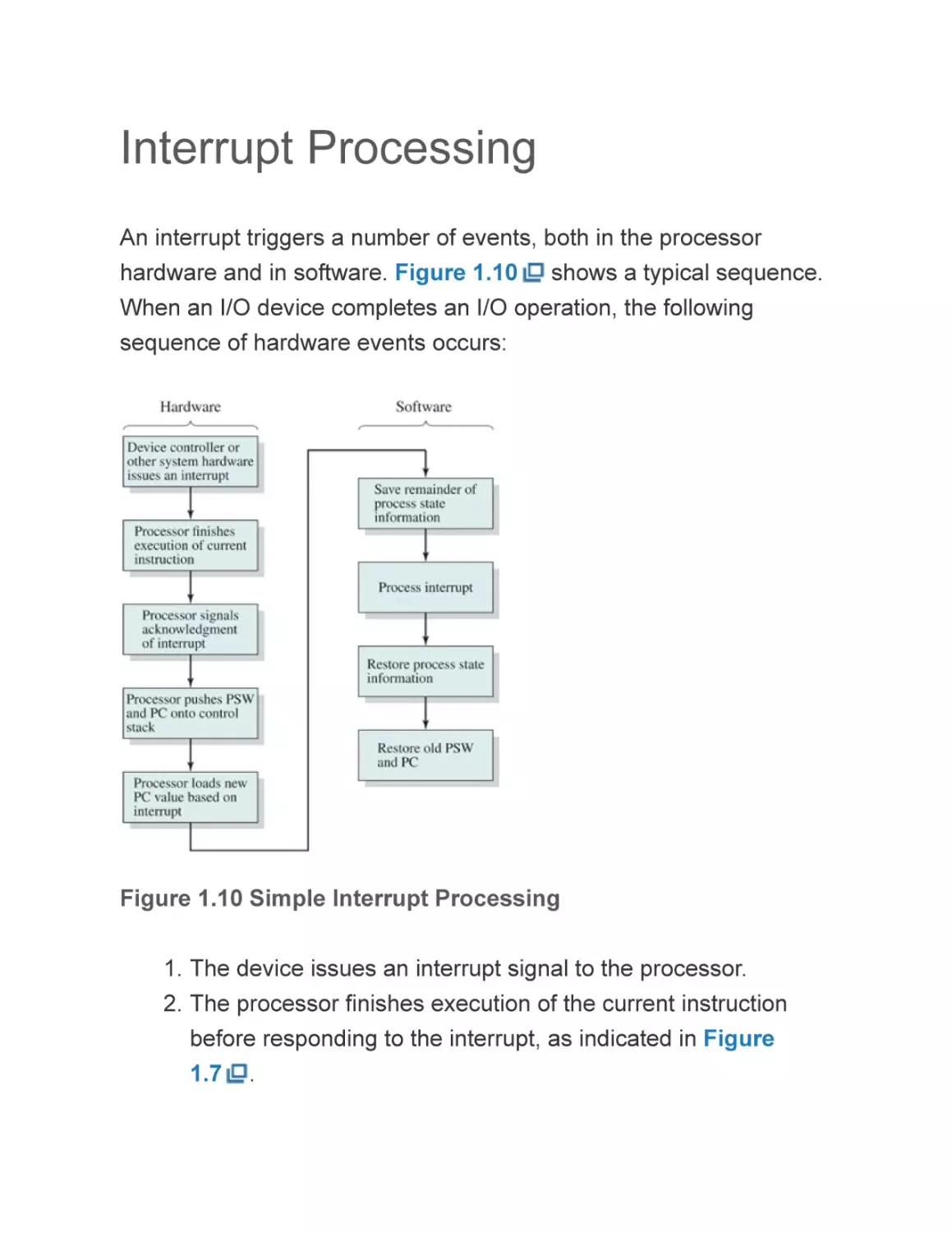 Interrupt Processing