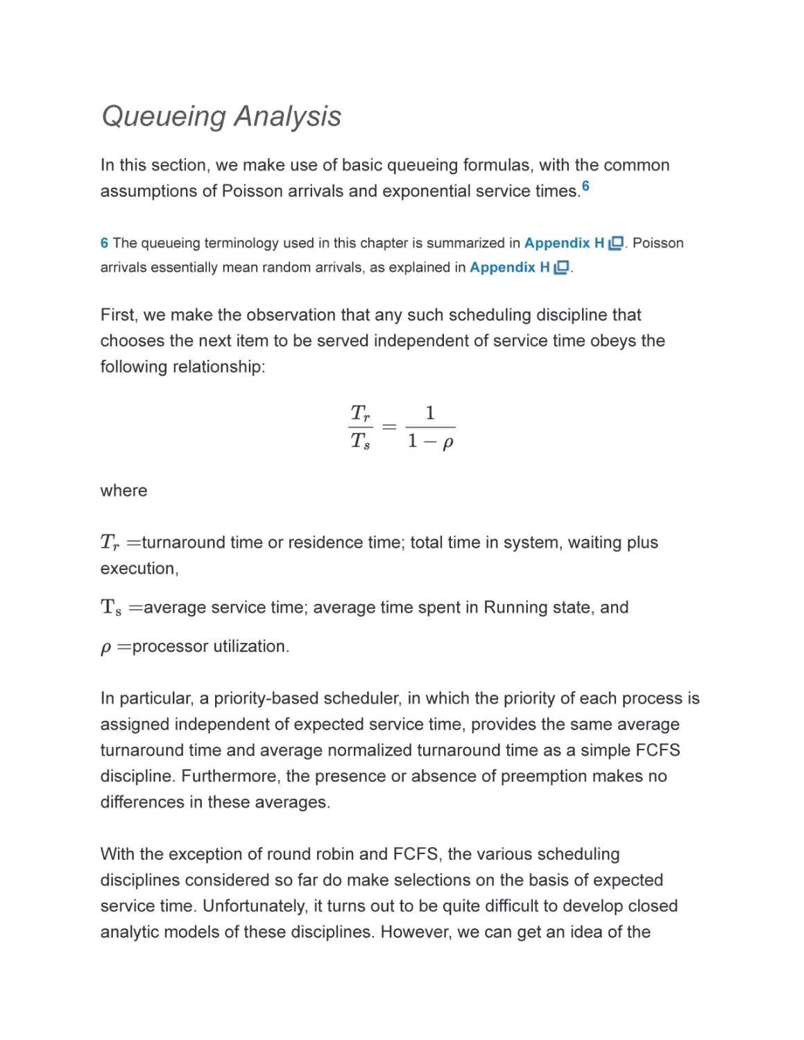 Queueing Analysis