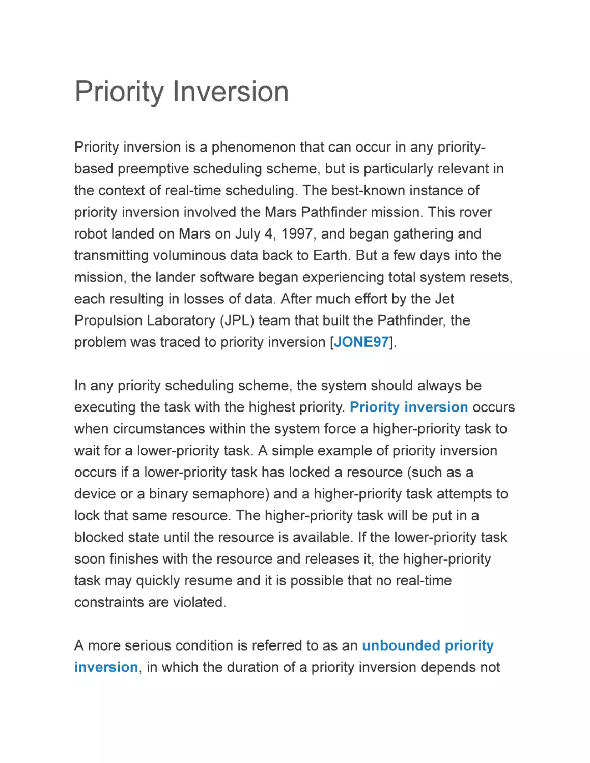 Priority Inversion