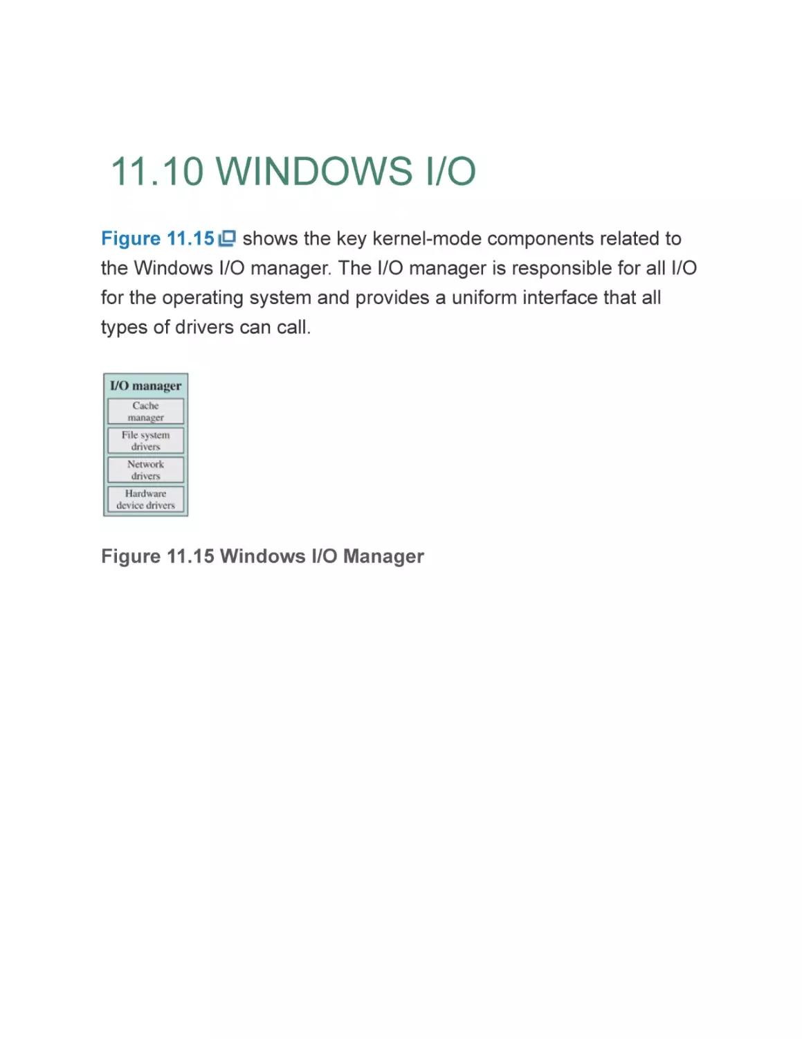 11.10 WINDOWS I/O