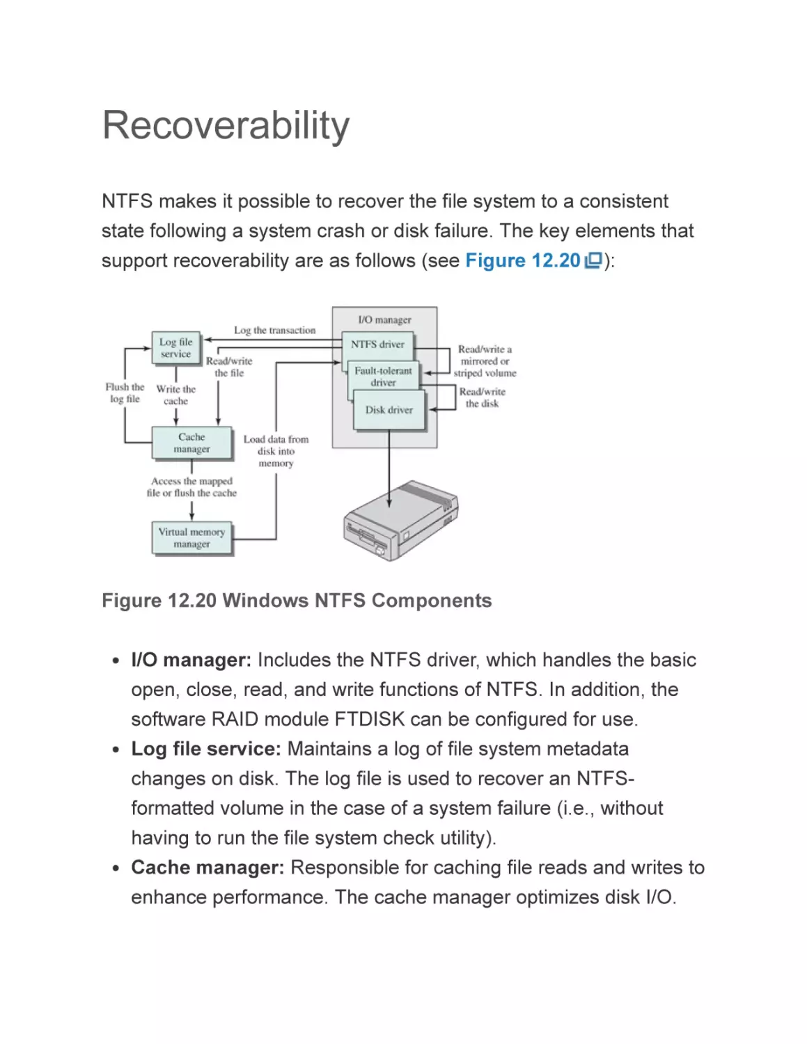 Recoverability