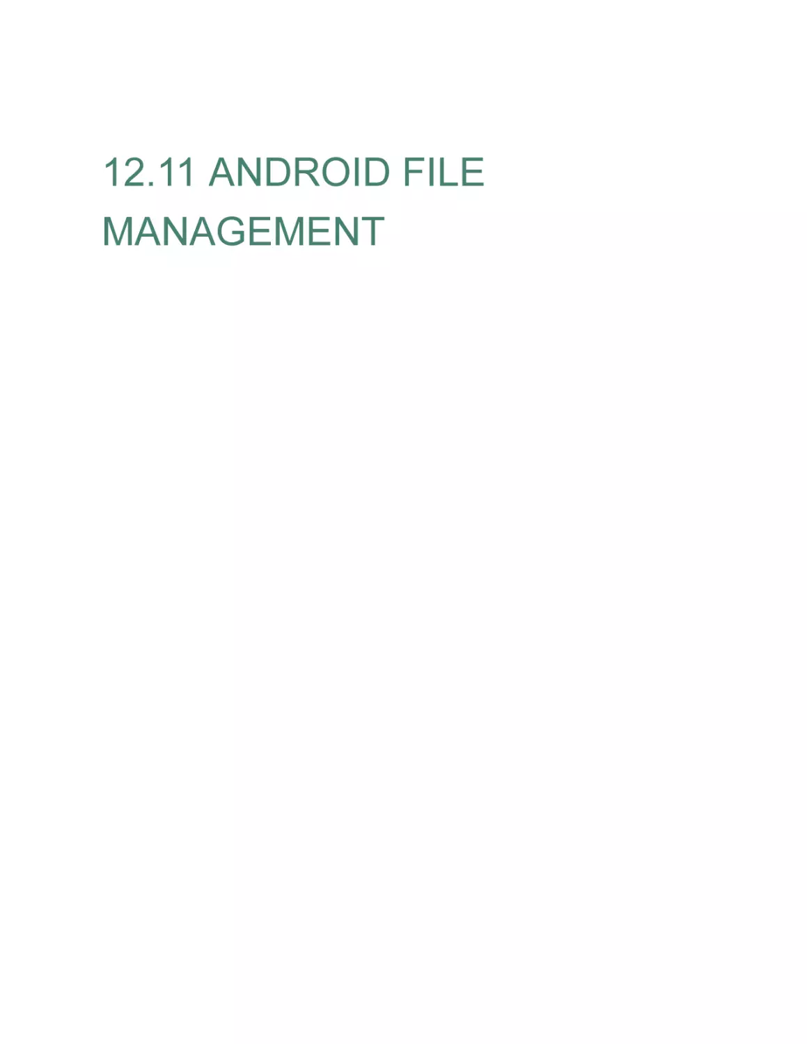 12.11 ANDROID FILE MANAGEMENT
