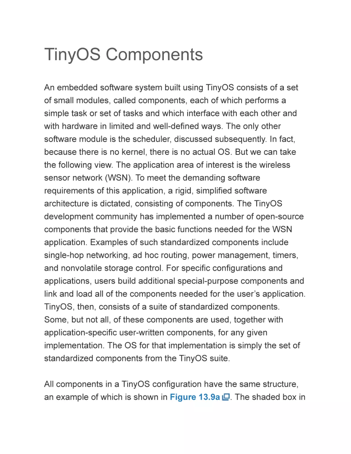 TinyOS Components