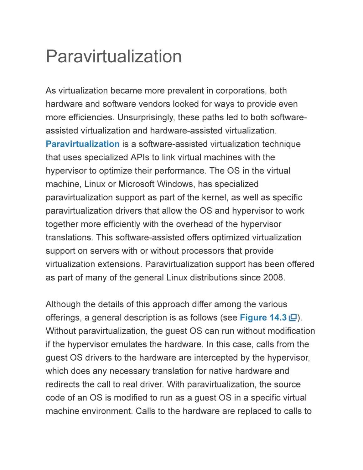 Paravirtualization