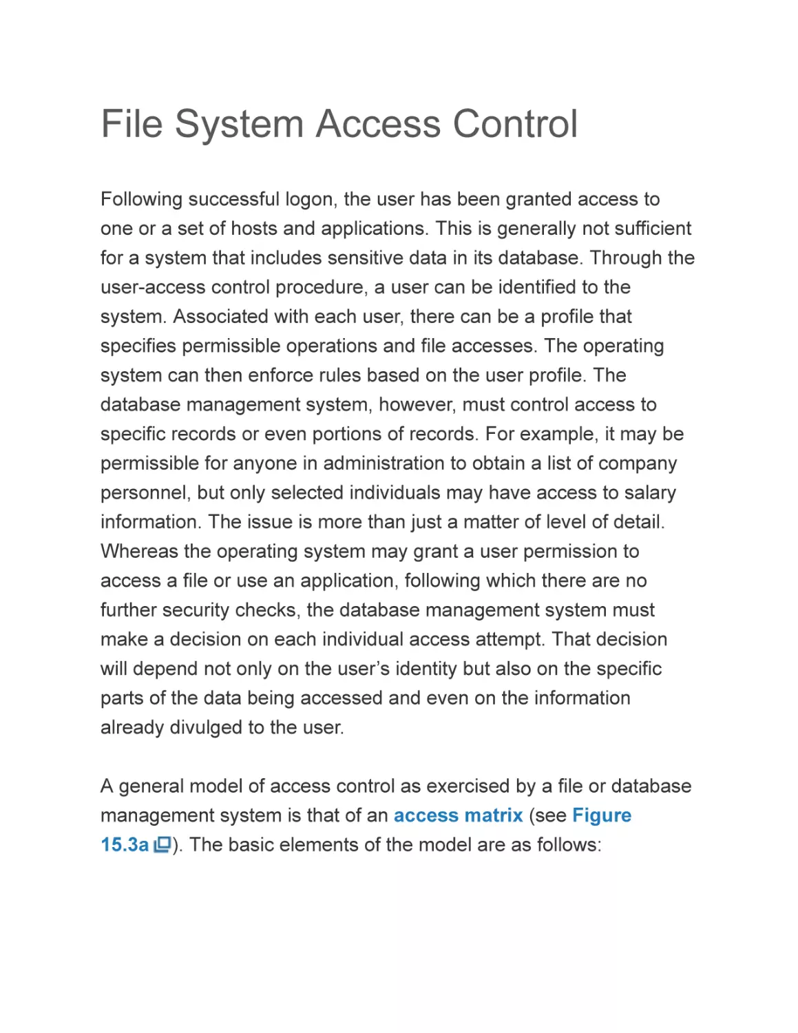 File System Access Control