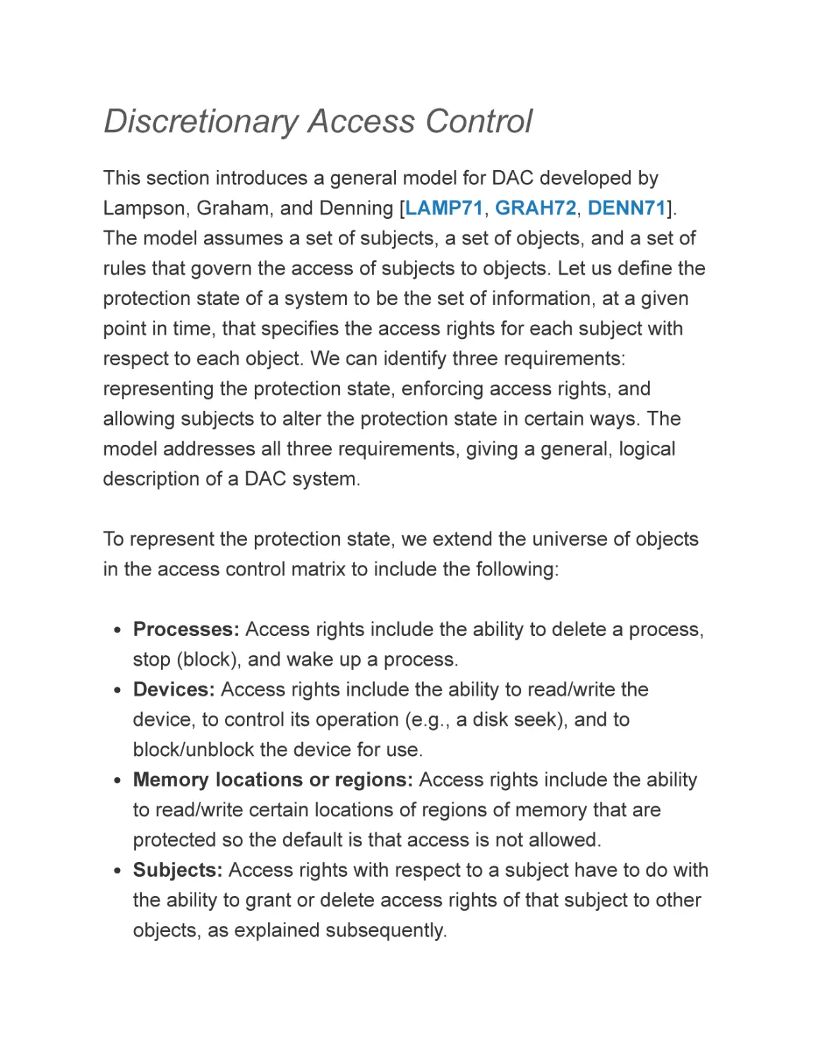 Discretionary Access Control