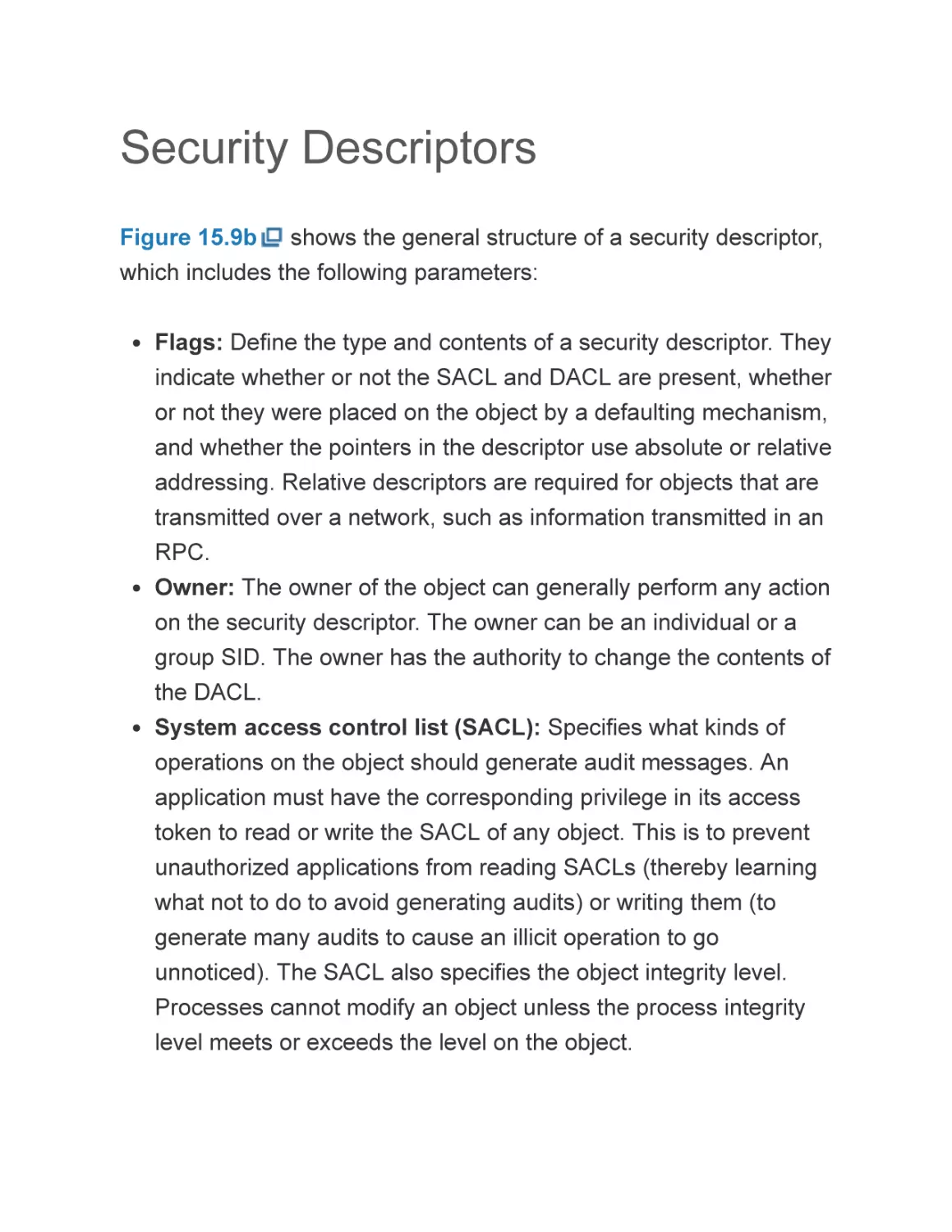 Security Descriptors