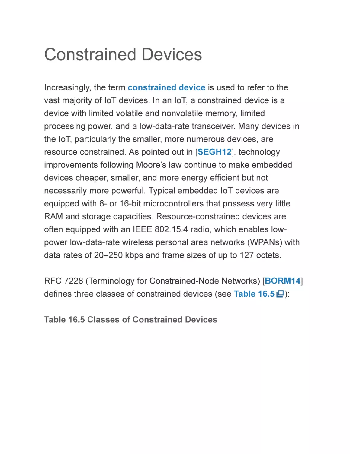 Constrained Devices