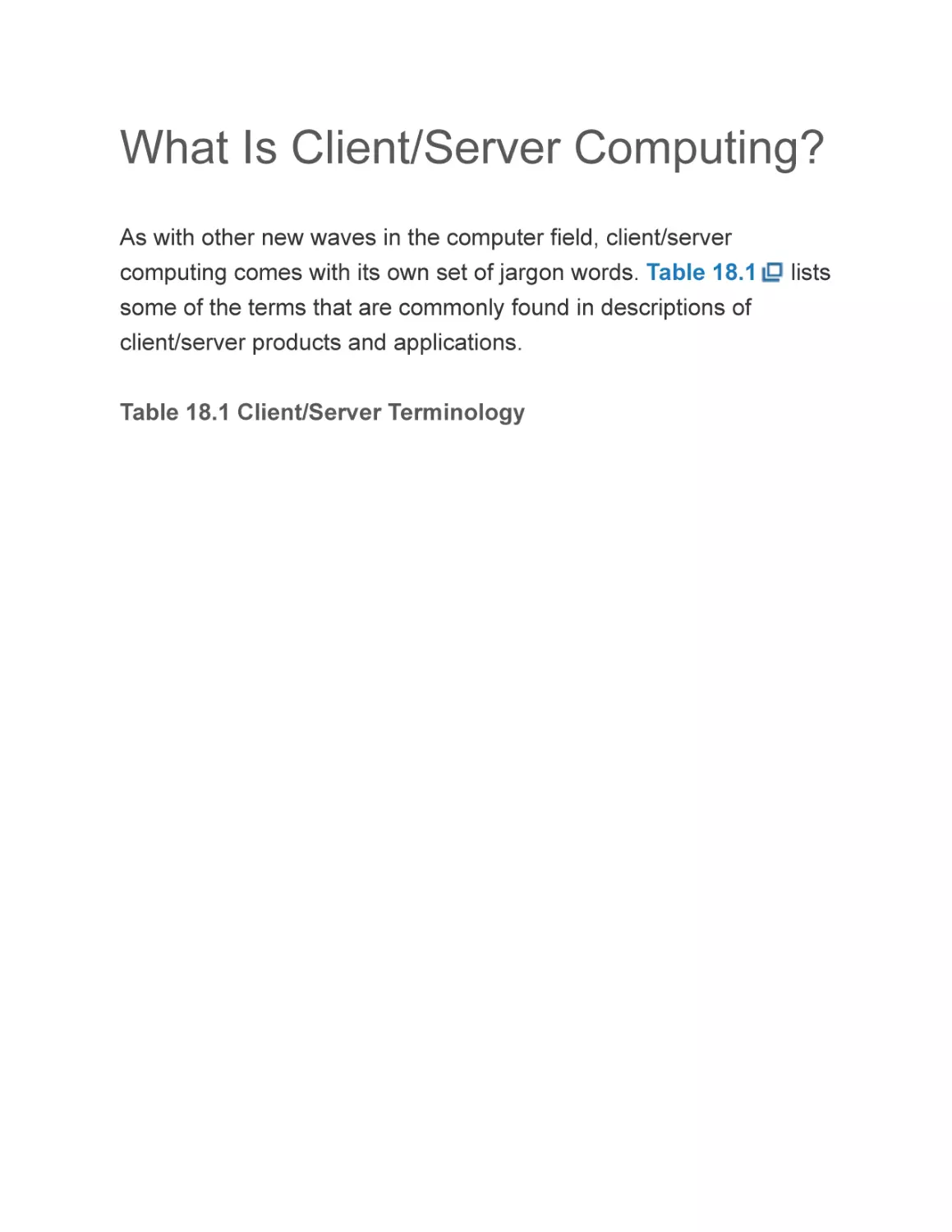 What Is Client/Server Computing?