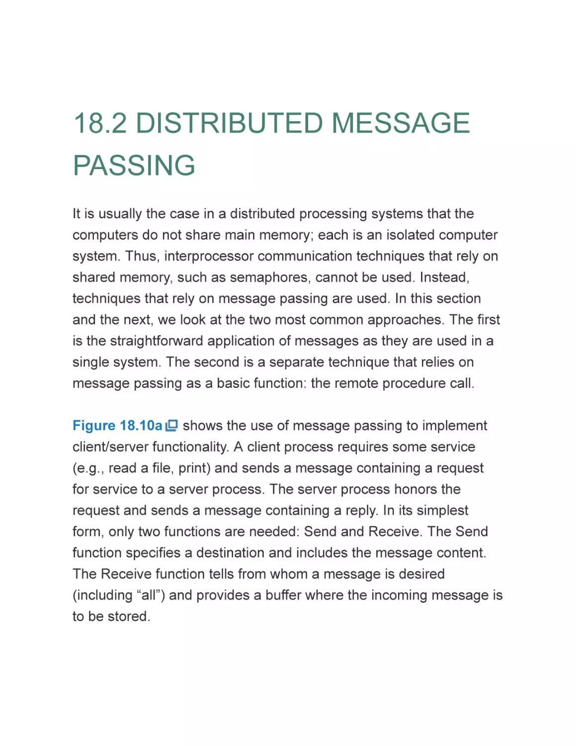 18.2 DISTRIBUTED MESSAGE PASSING