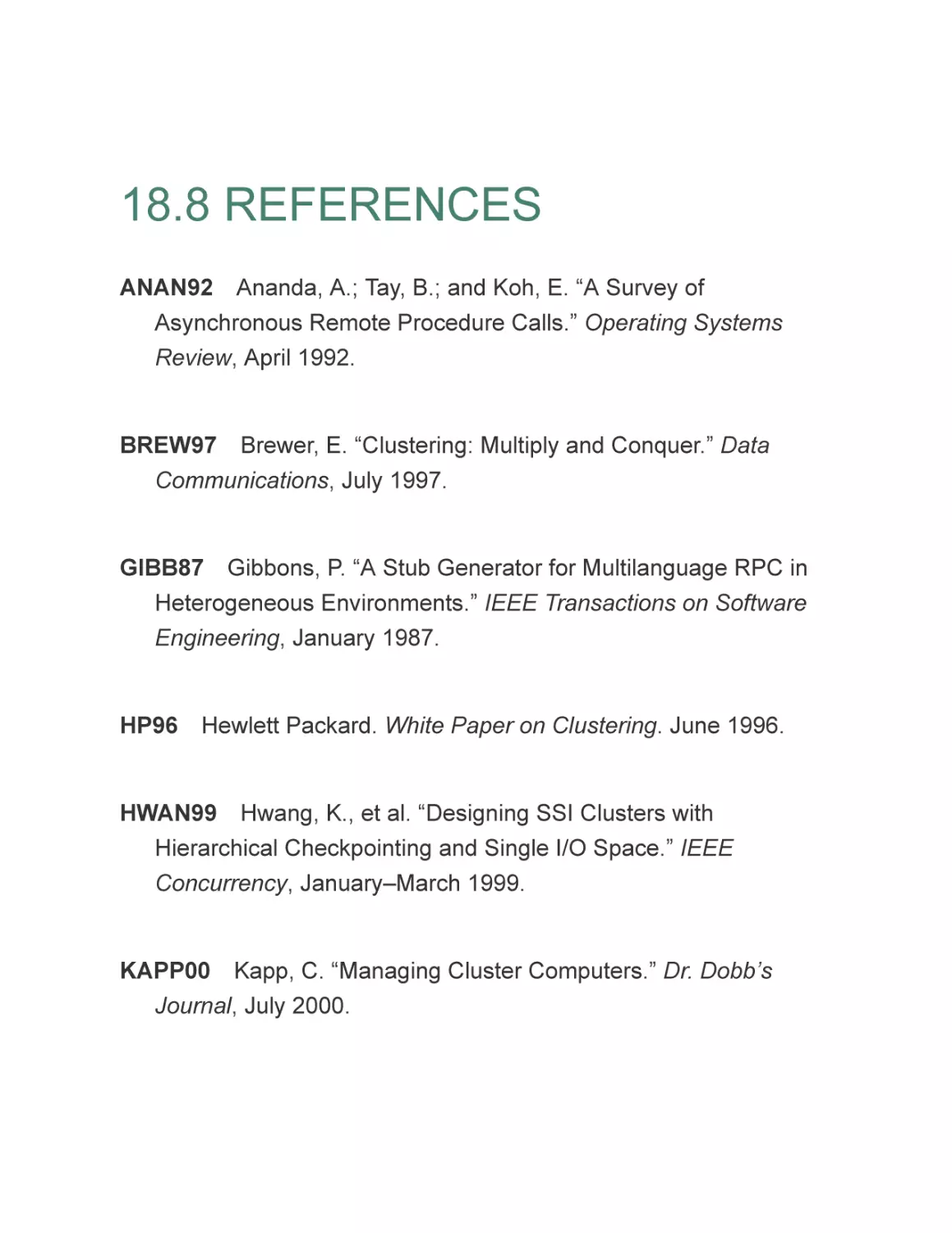 18.8 REFERENCES