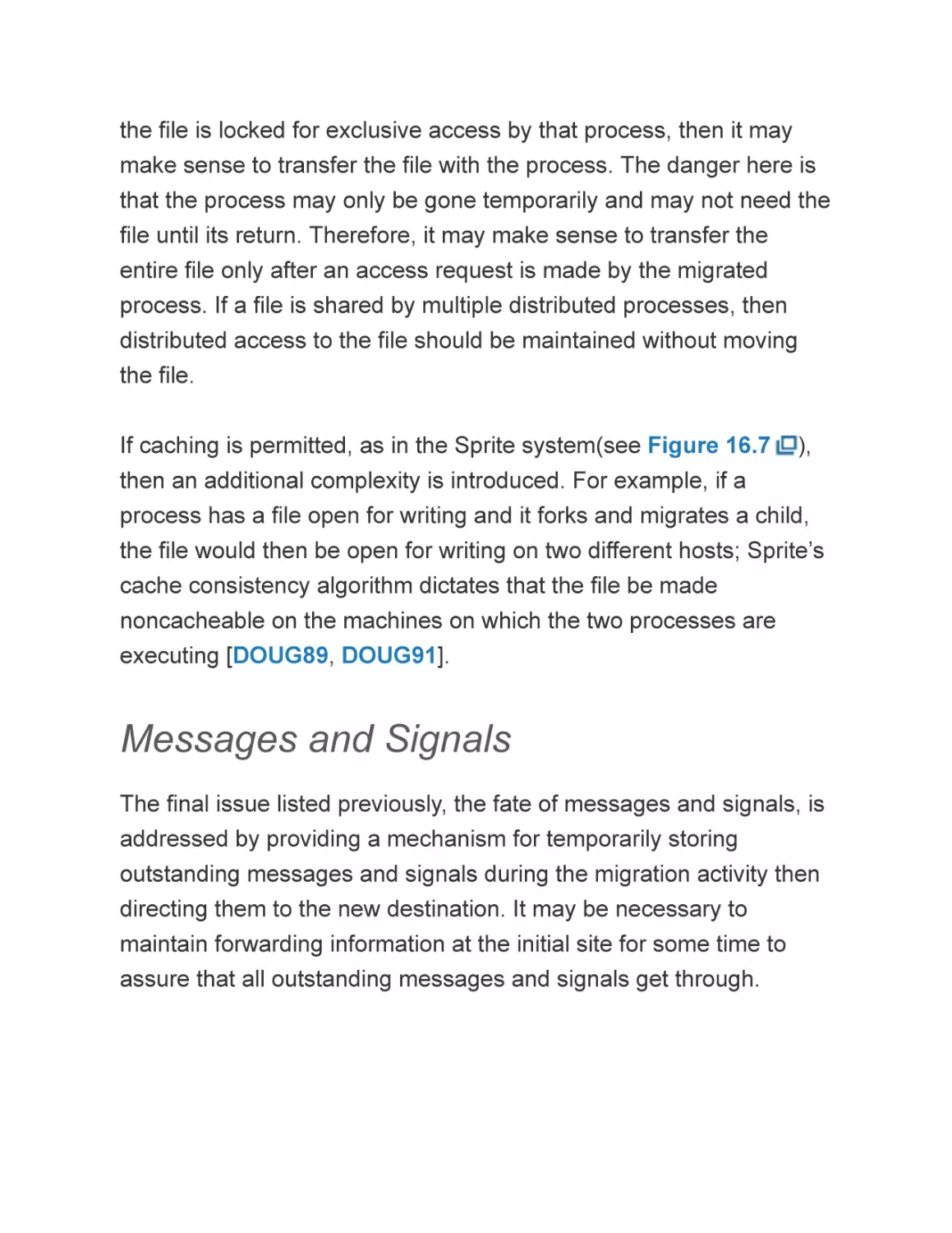 Messages and Signals