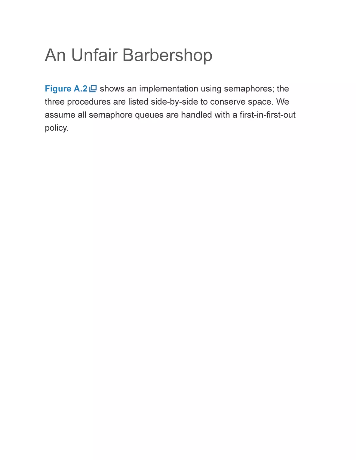 An Unfair Barbershop