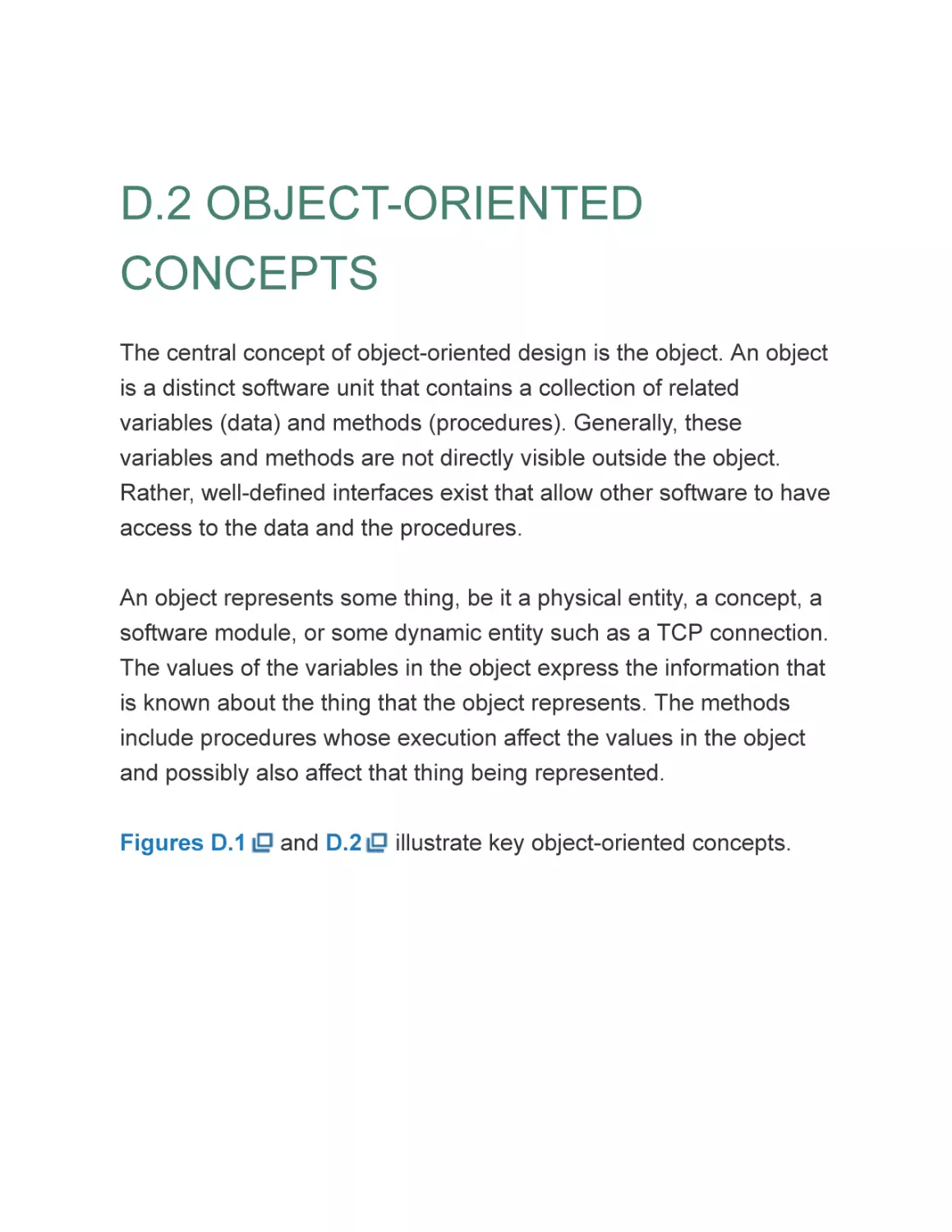 D.2 OBJECT-ORIENTED CONCEPTS
