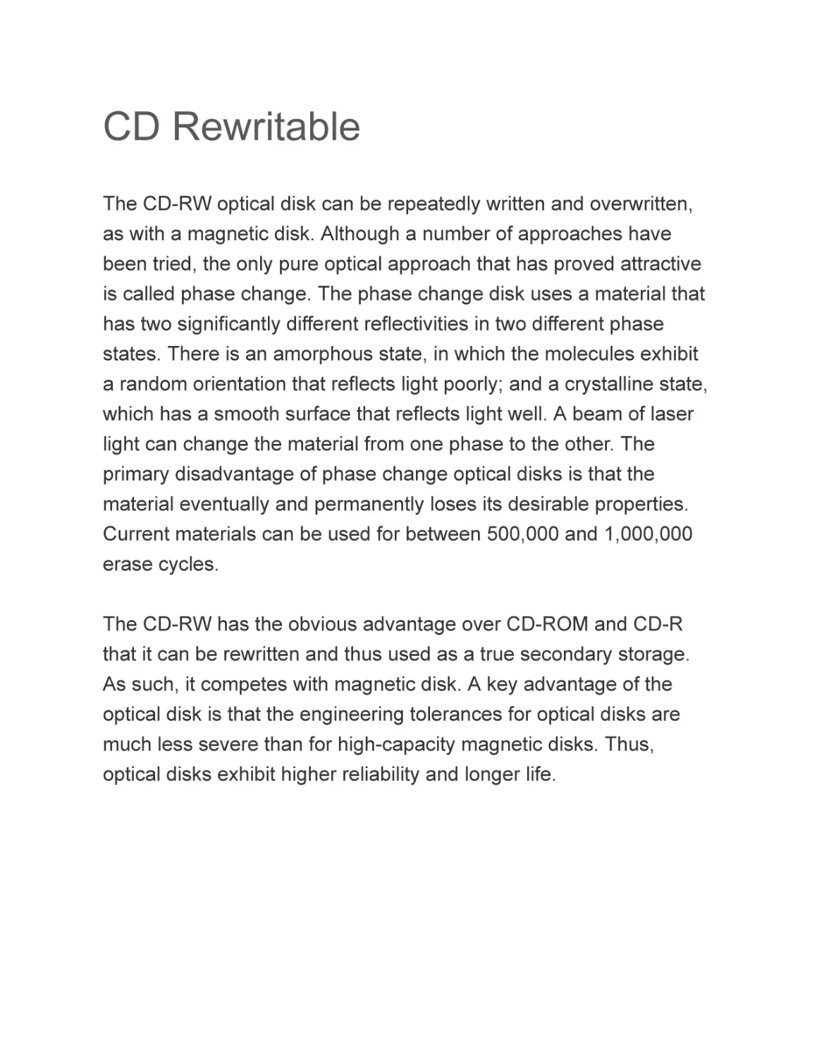 CD Rewritable