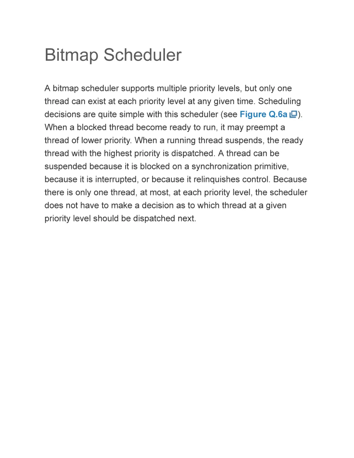 Bitmap Scheduler