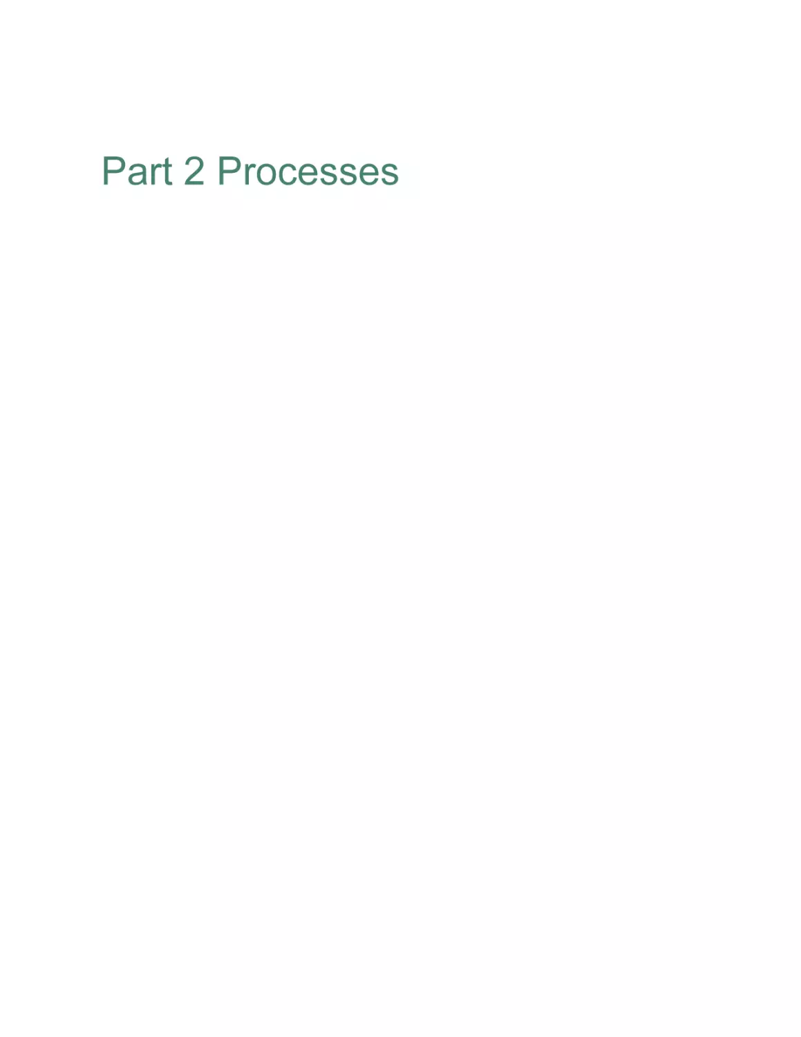 Part 2 Processes