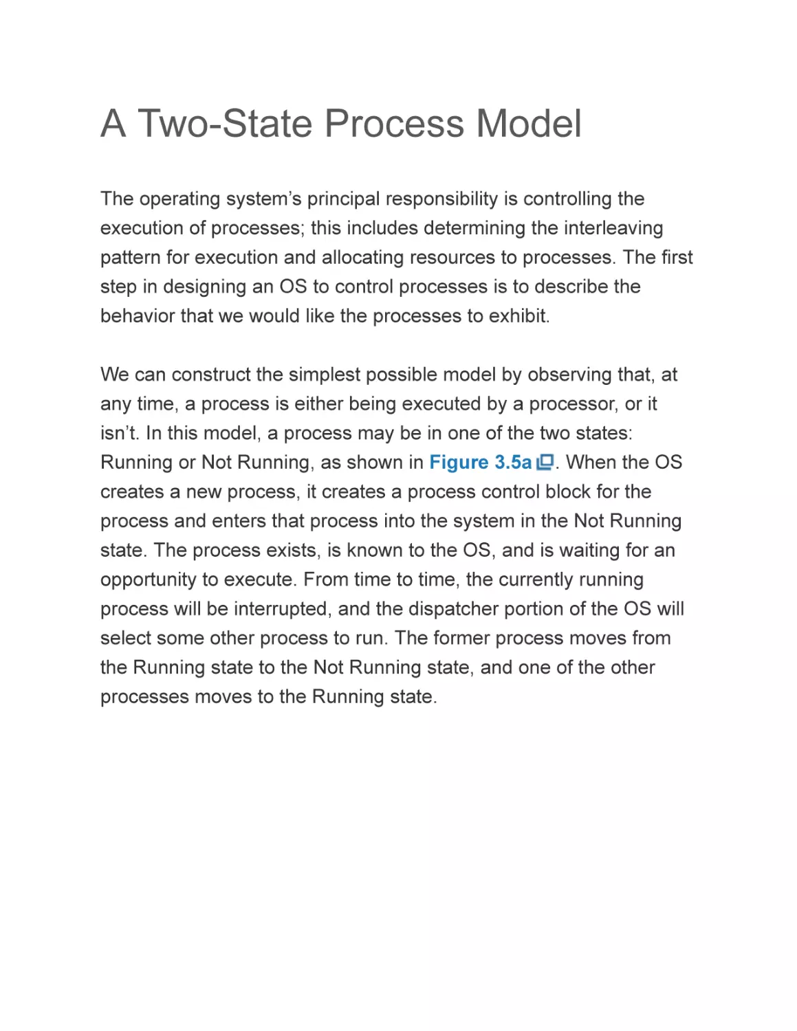 A Two-State Process Model