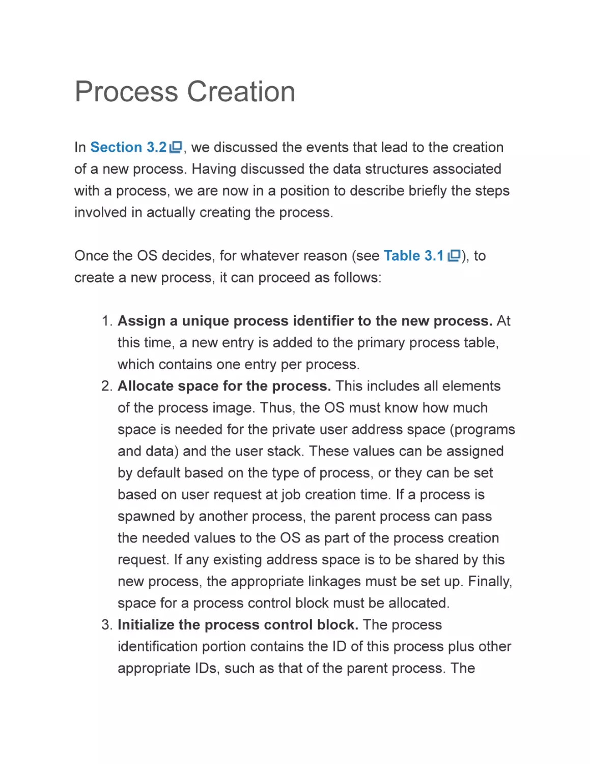 Process Creation