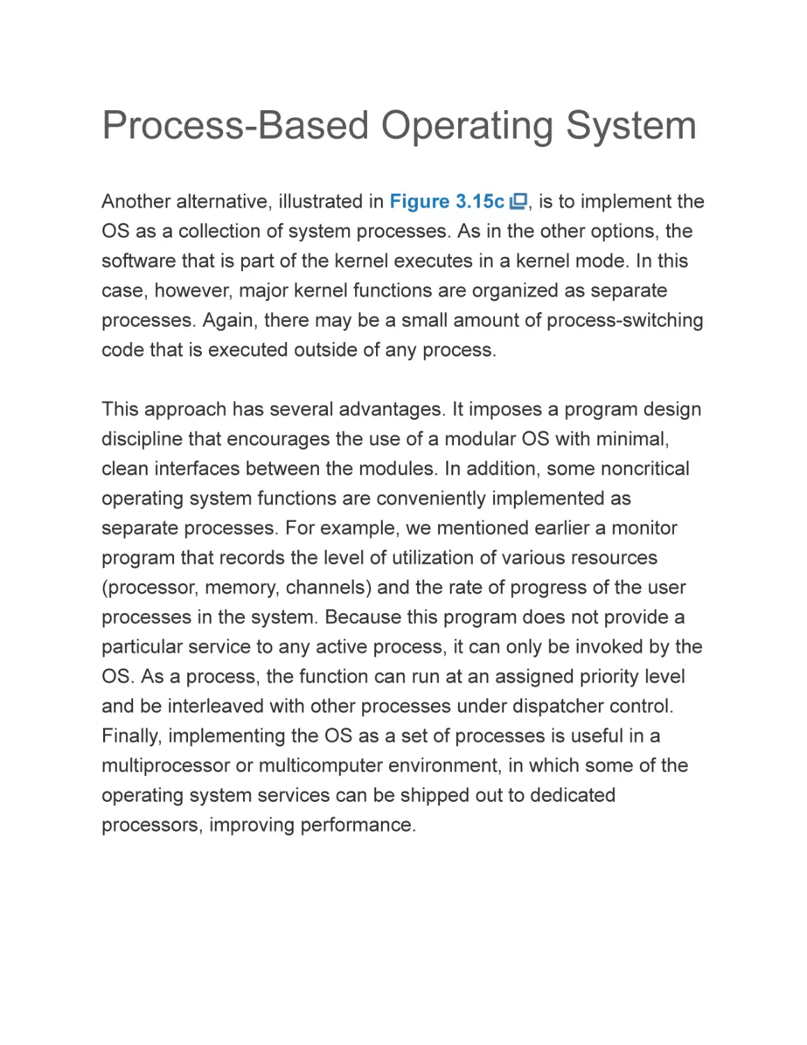 Process-Based Operating System