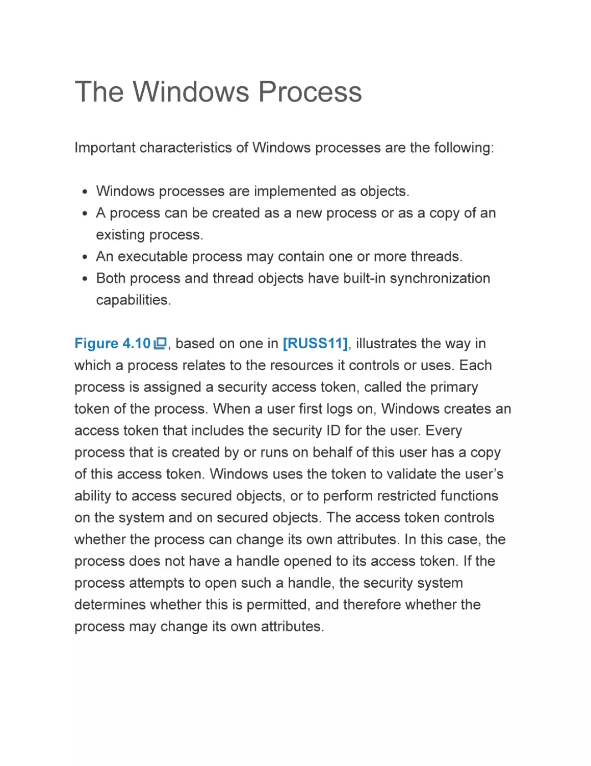The Windows Process