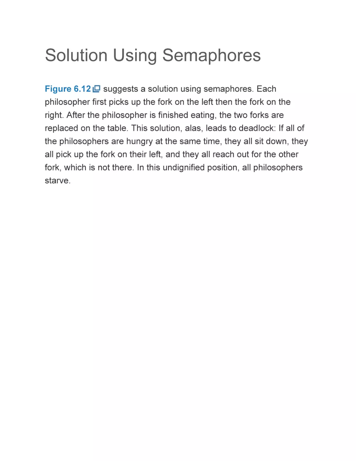 Solution Using Semaphores