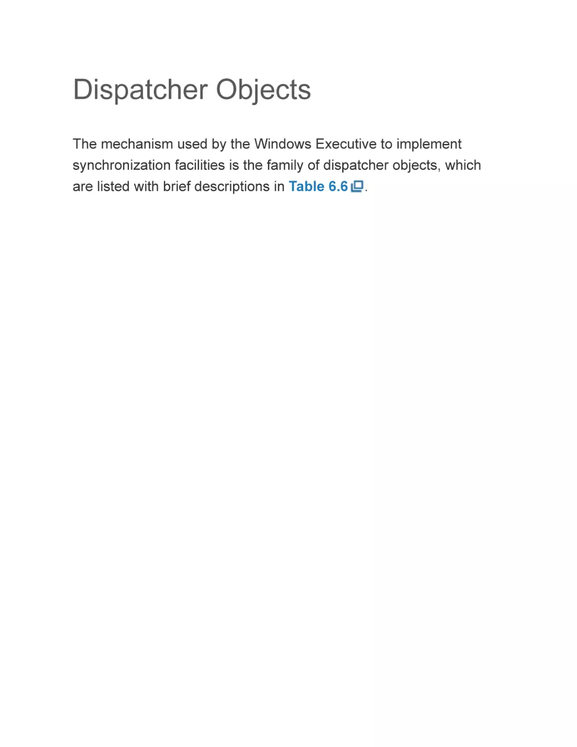 Dispatcher Objects
