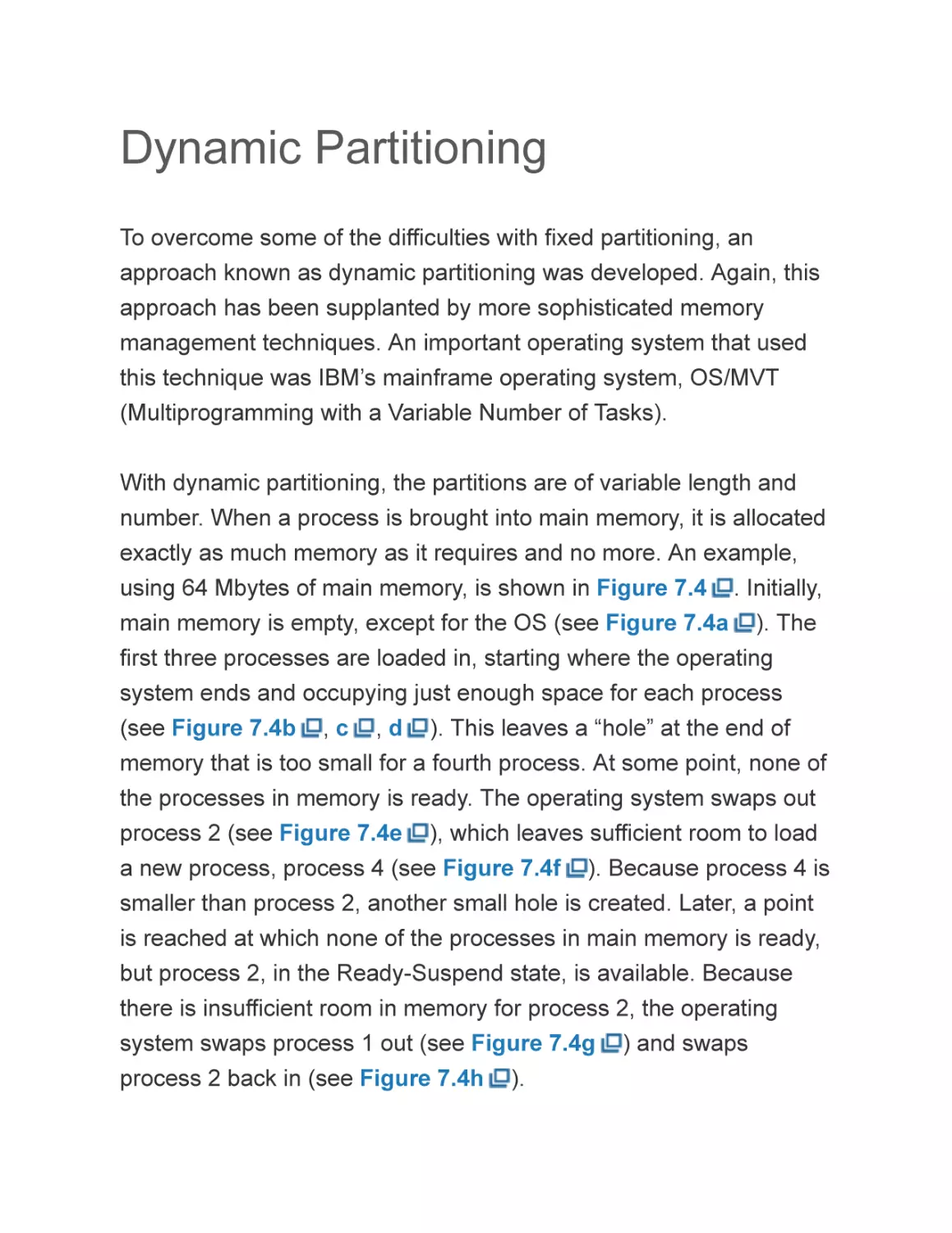 Dynamic Partitioning