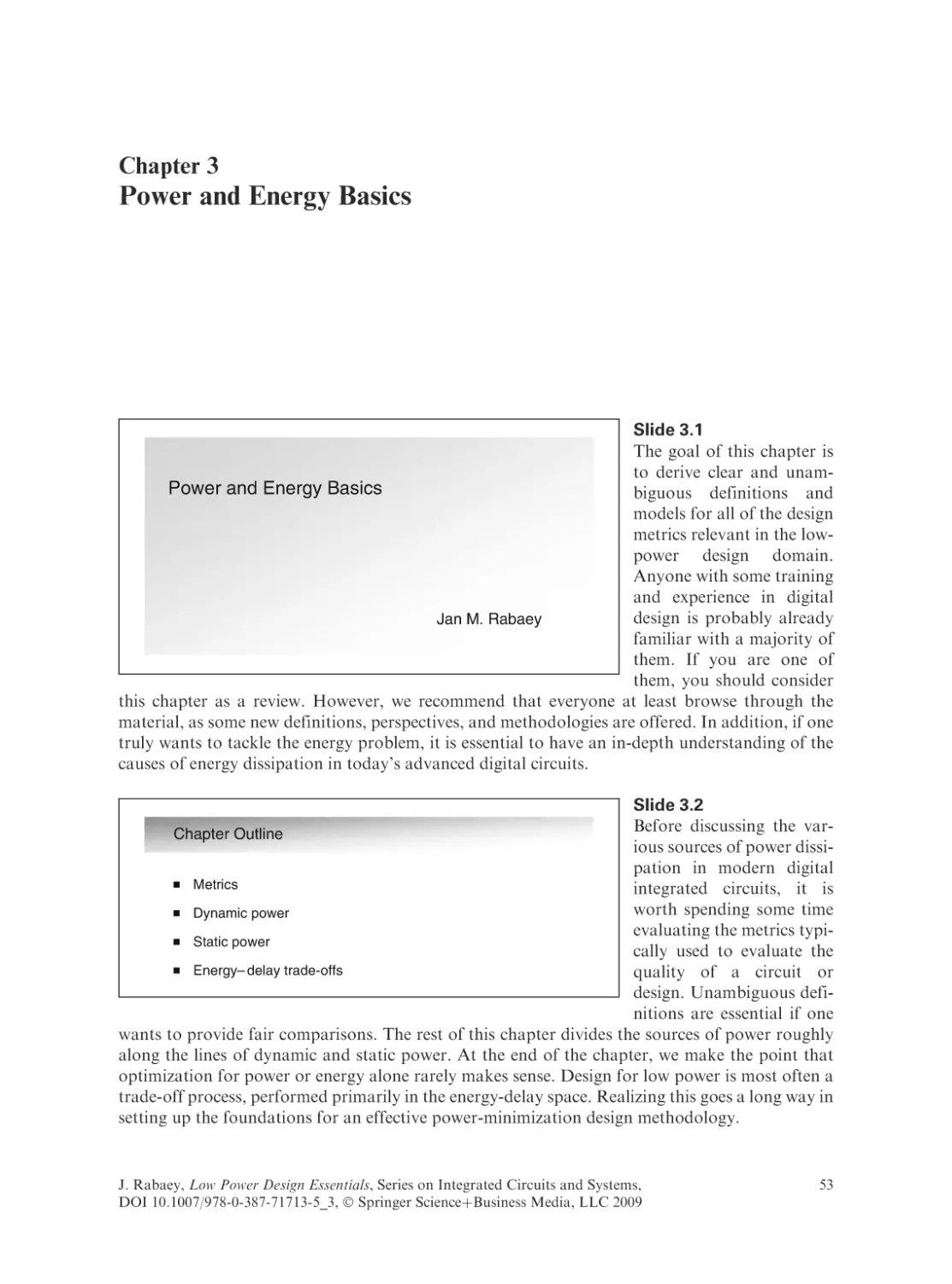 Power and Energy Basics
Slide 3.1
Slide 3.2