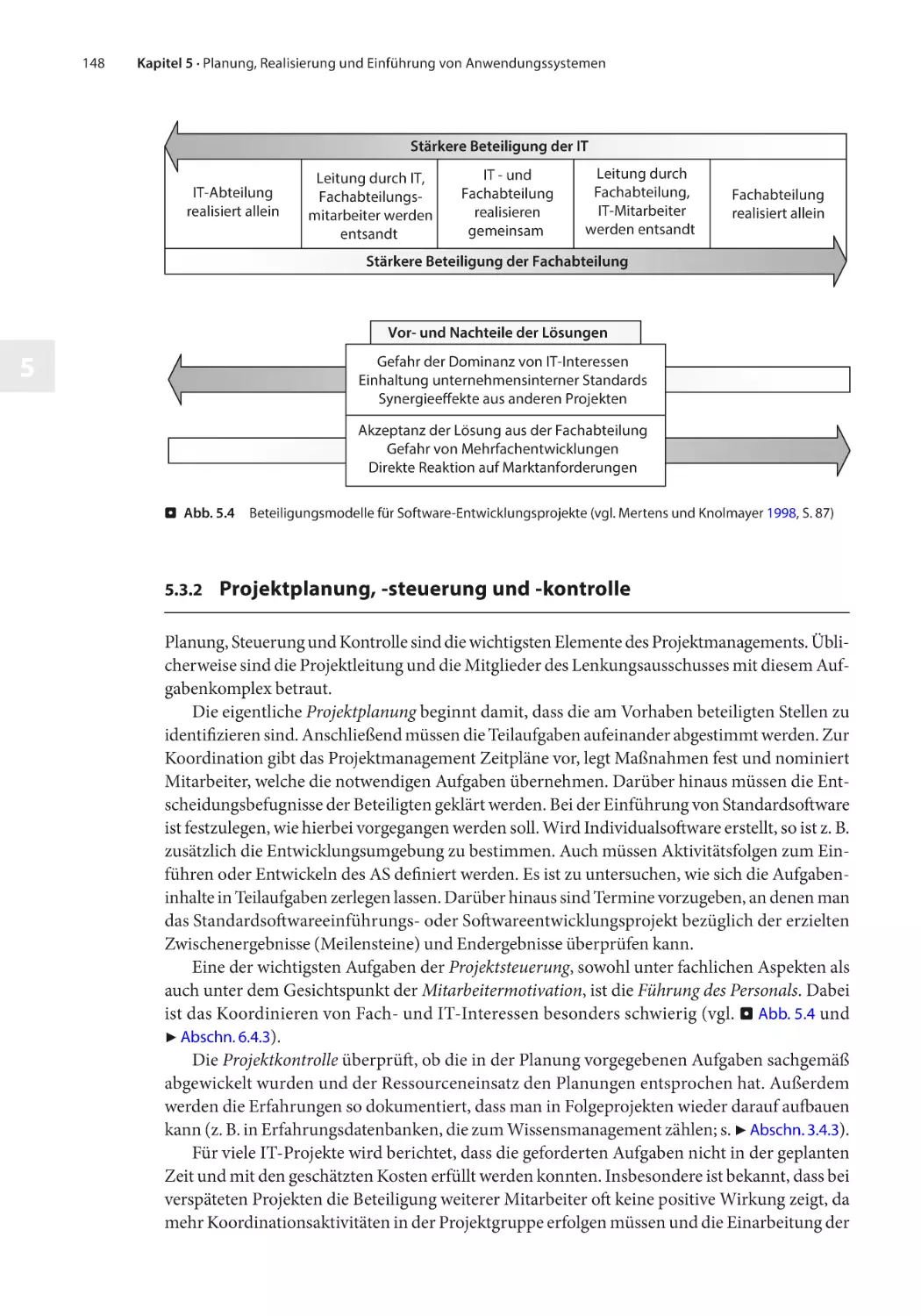 5.3.2 Projektplanung, -steuerung und -kontrolle