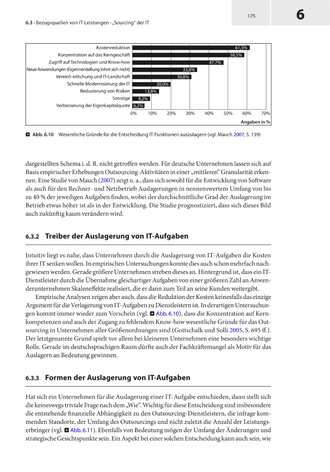 6.3.2 Treiber der Auslagerung von IT-Aufgaben
6.3.3 Formen der Auslagerung von IT-Aufgaben