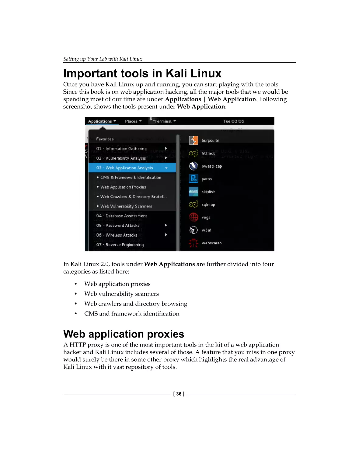 Important tools in Kali Linux