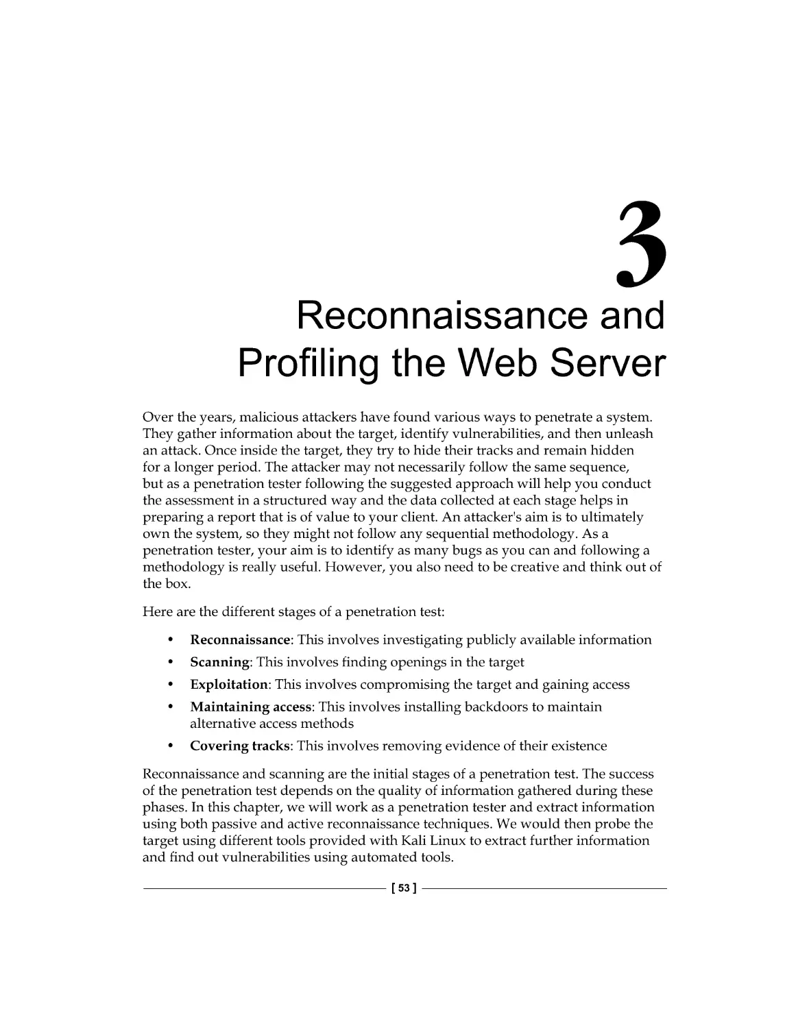 Chapter 3: Reconnaissance and 
Profiling the Web Server