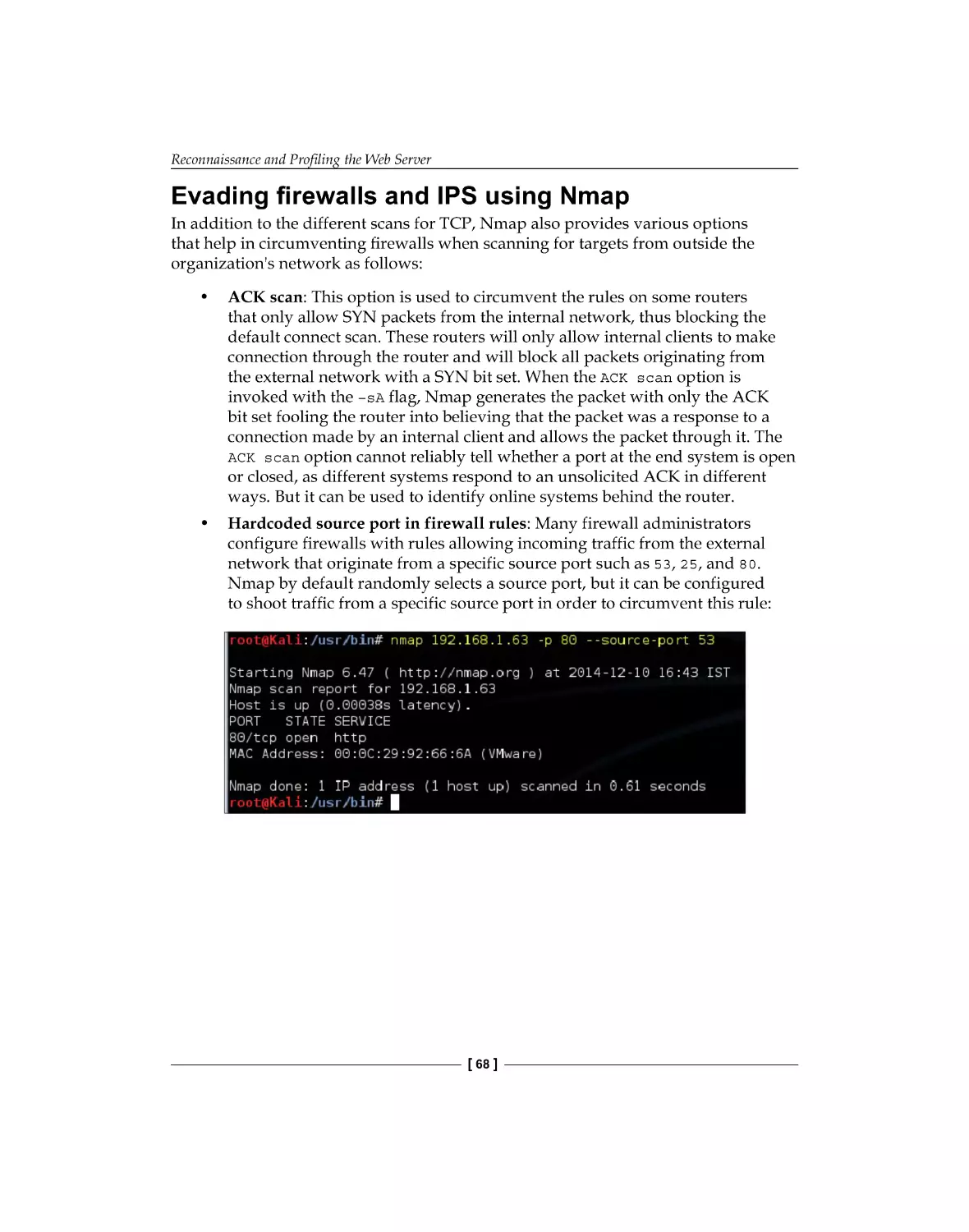 Evading firewalls and IPS using Nmap